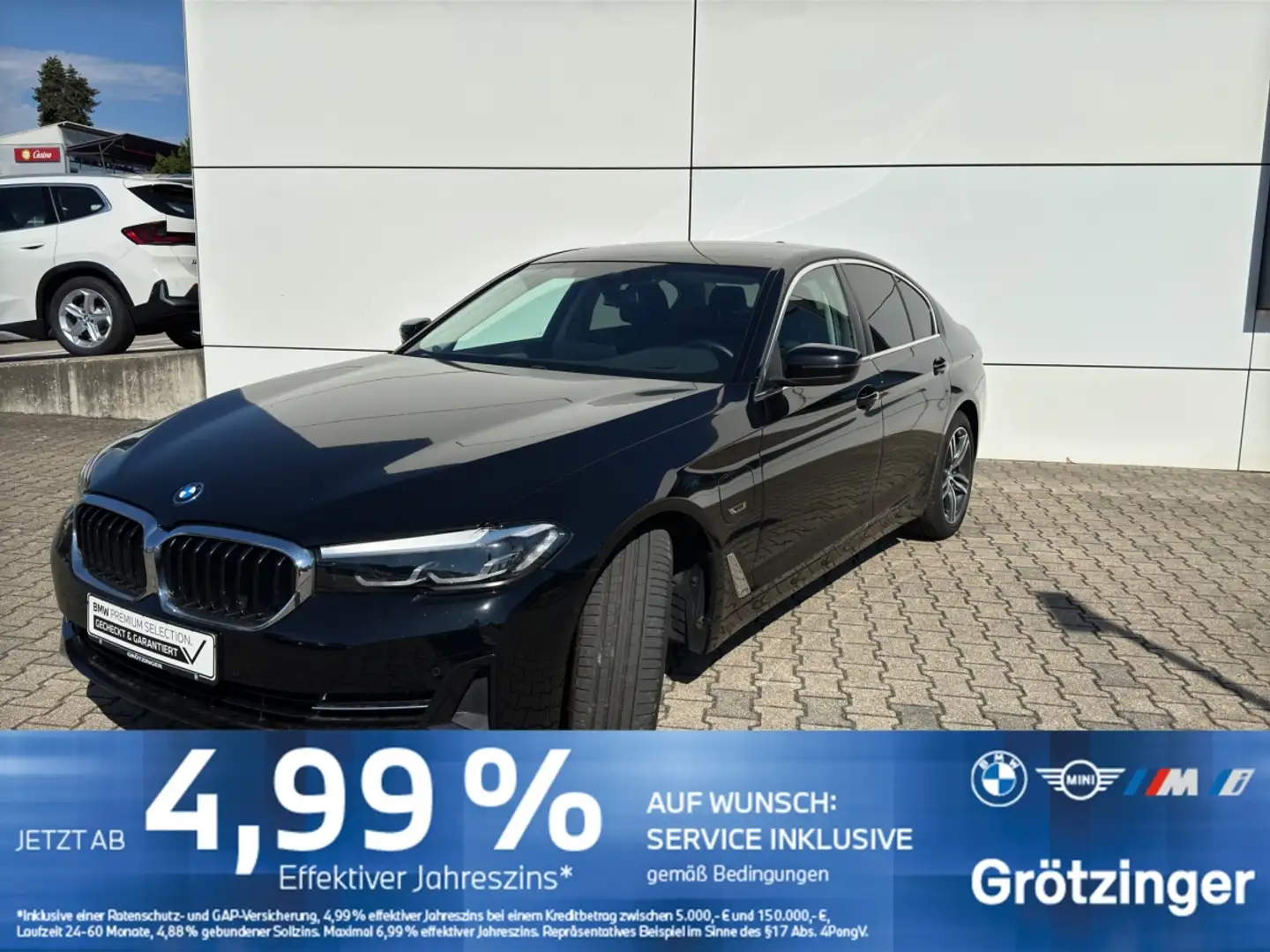 BMW 530 e Limousine AHK+HUD+ParkAss+DrivingAss+LiveCo Noir - 1