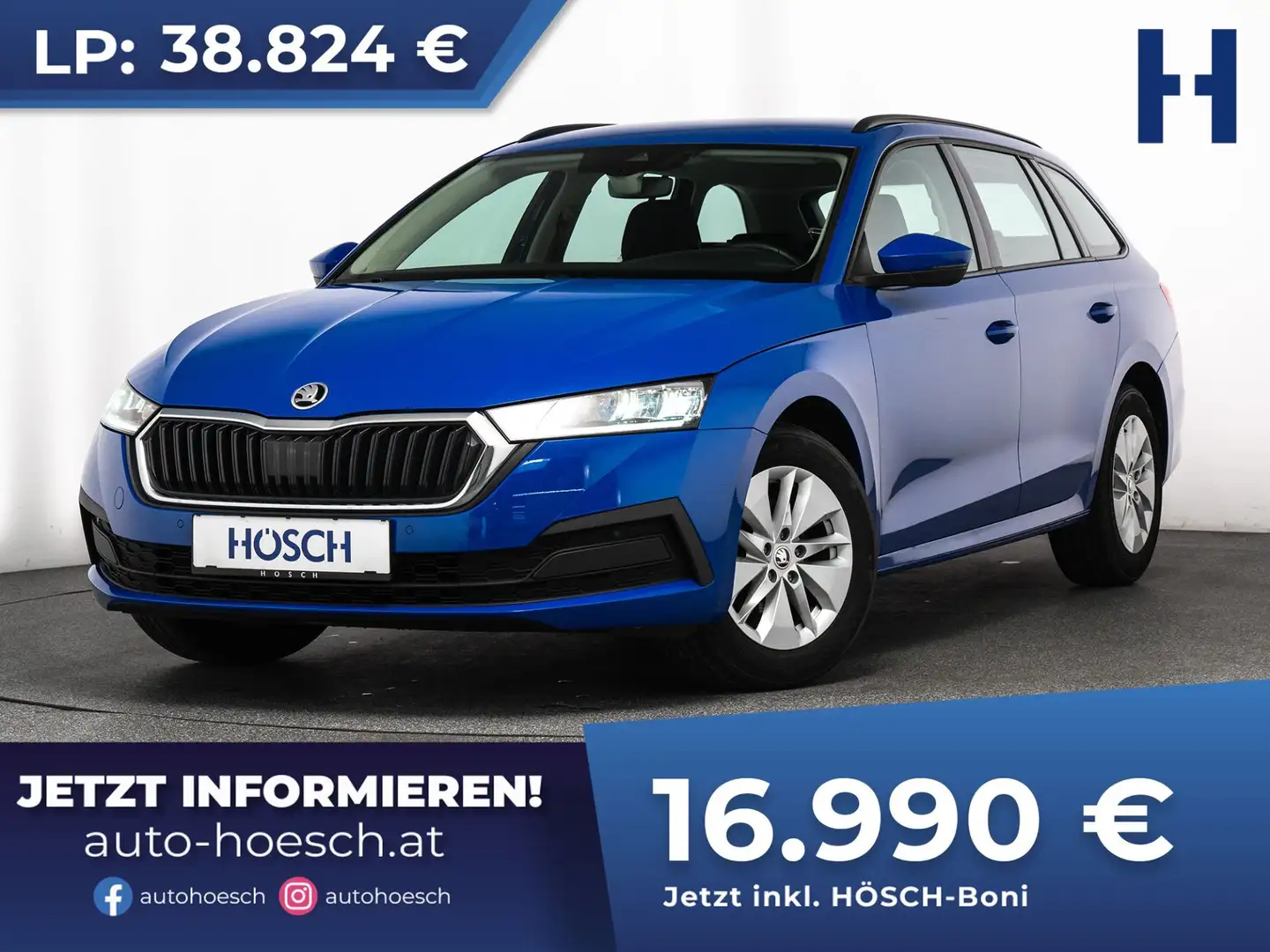 Skoda Octavia Combi Ambition TDI Aut. AHK KAMERA COLUMBUS ++ Blau - 1