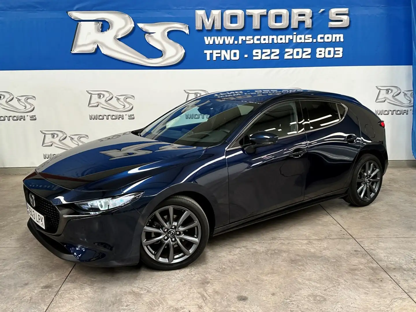 Mazda 3 2.0 e-Skyactiv-G Homura Aut. 90kW Bleu - 1