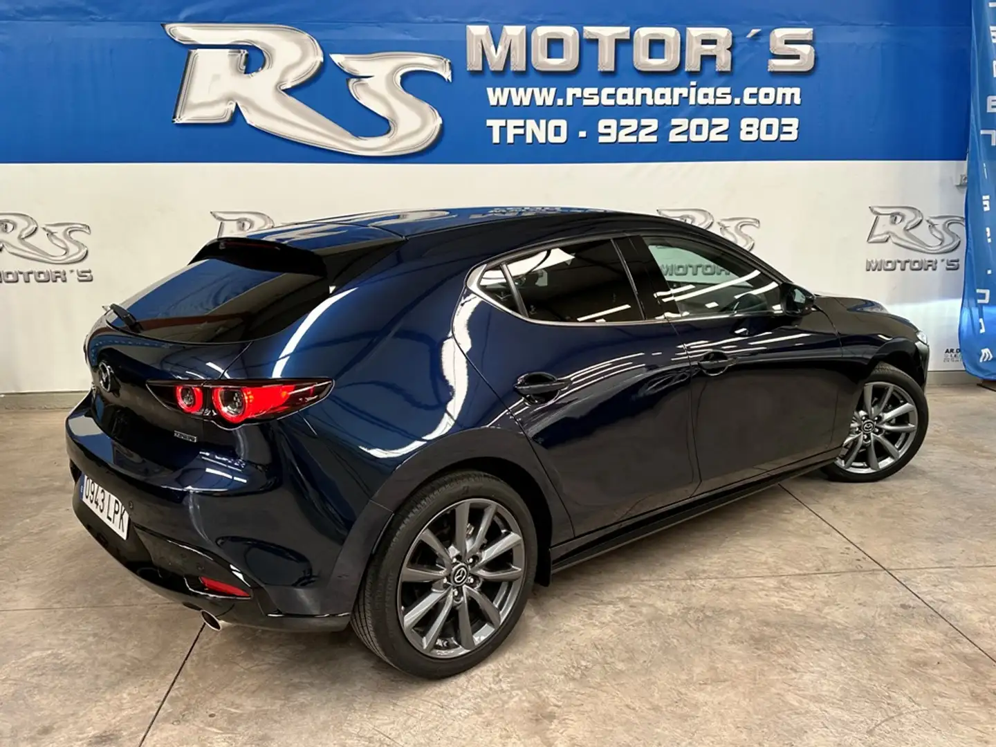 Mazda 3 2.0 e-Skyactiv-G Homura Aut. 90kW Bleu - 2