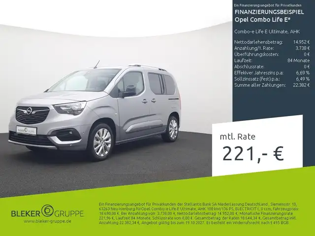 Opel Combo Combo-e Life E Ultimate, AHK