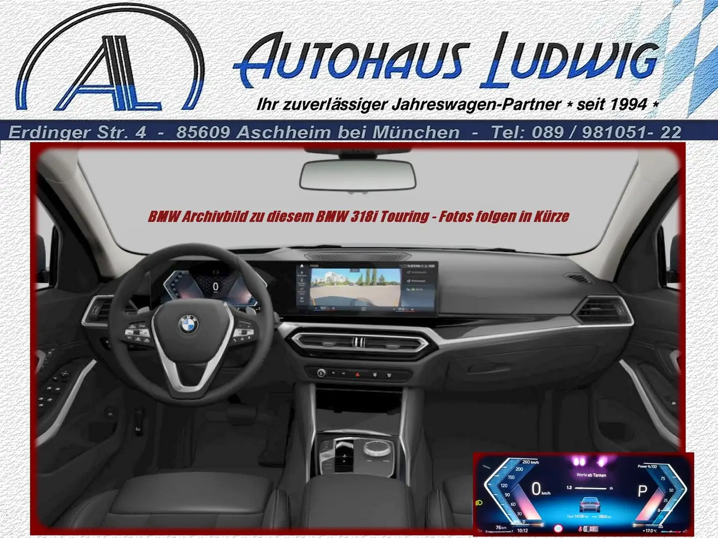 BMW 318 i 2.0l Sportautom*Dr.Prof.*ACC*360°*HUD*AHK Grau - 2