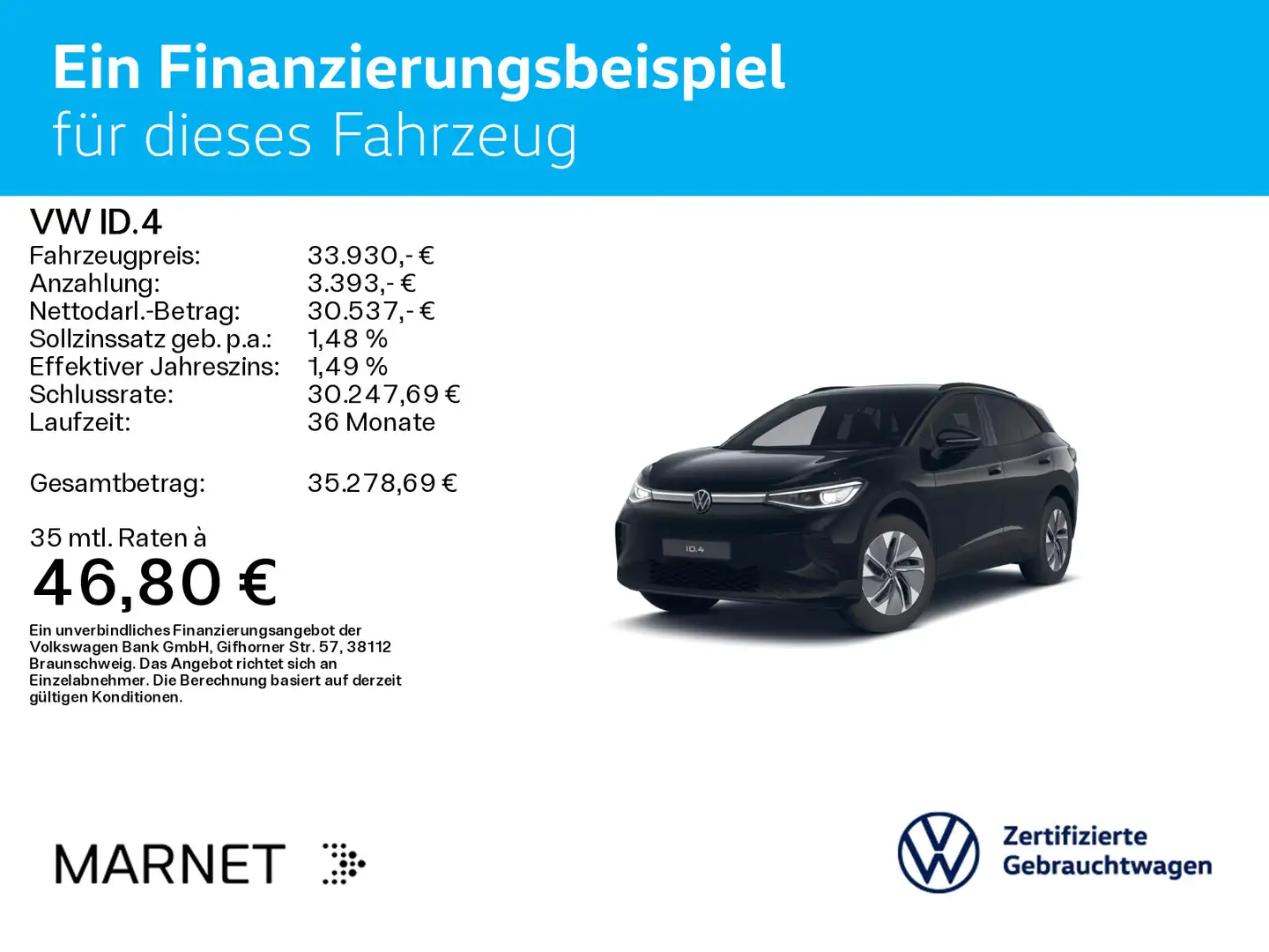 Volkswagen ID.4 Pure*55 kWh*Navi*Wärmep*IQ-Light*Keyless*Ka Zwart - 2