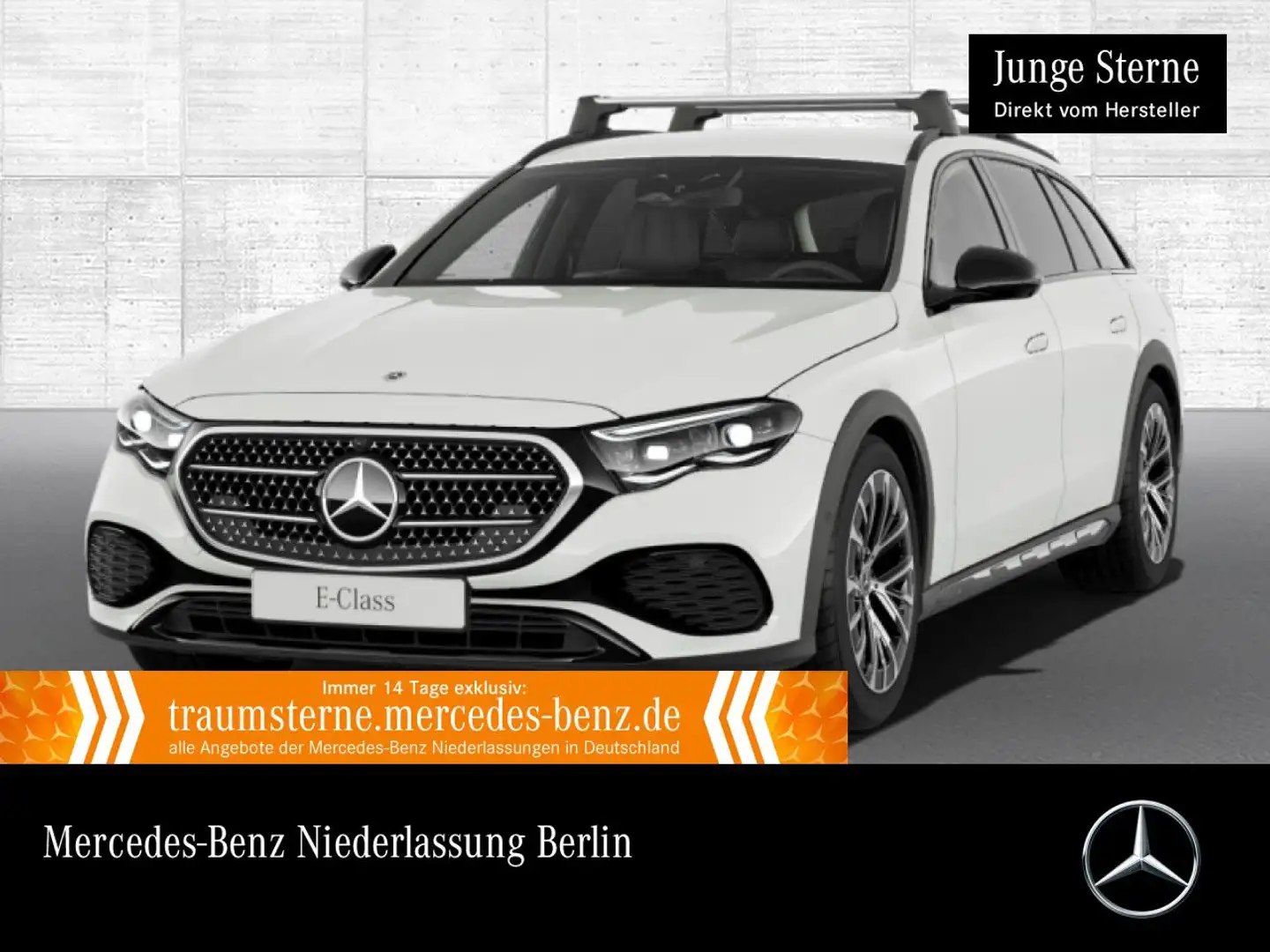 Mercedes-Benz E 300 de T 4M Avantgarde Fahrass 360° Distr. AHK Weiß - 1
