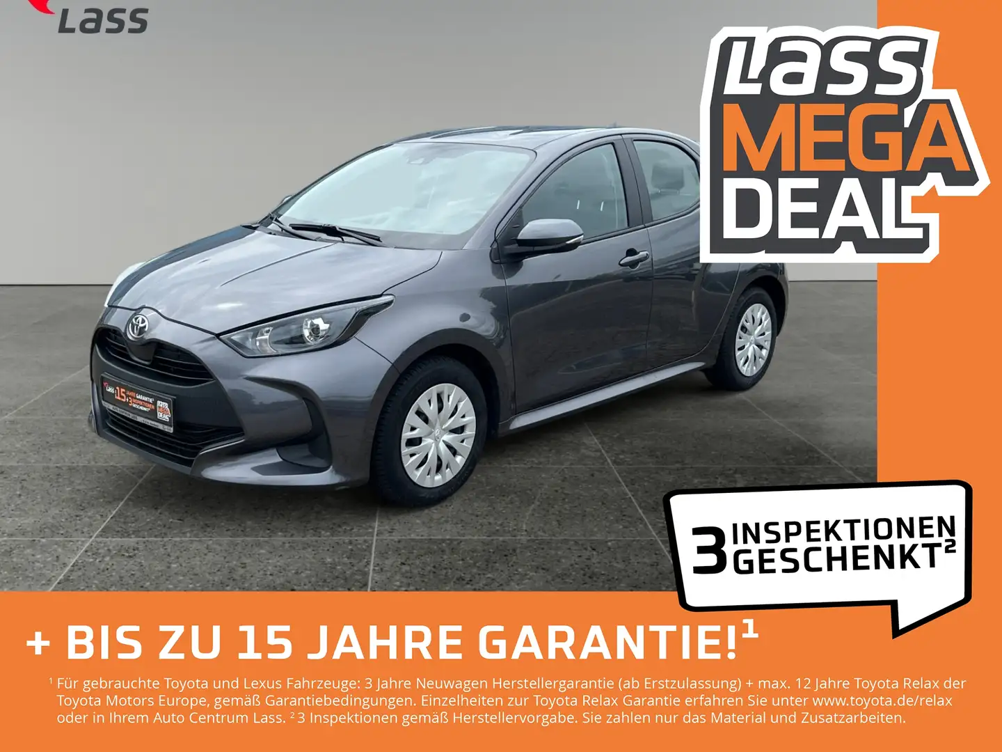 Toyota Yaris 1.0 Comfort Matrix ACC Fernlichtass. Kam. Gris - 1
