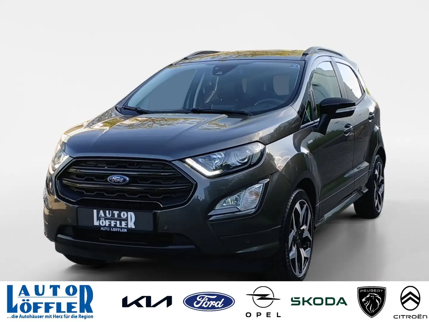 Ford EcoSport ST-Line NAVI^ TEMP^ RFK^ PDC^ SHZ^ Klima Navi Grau - 1