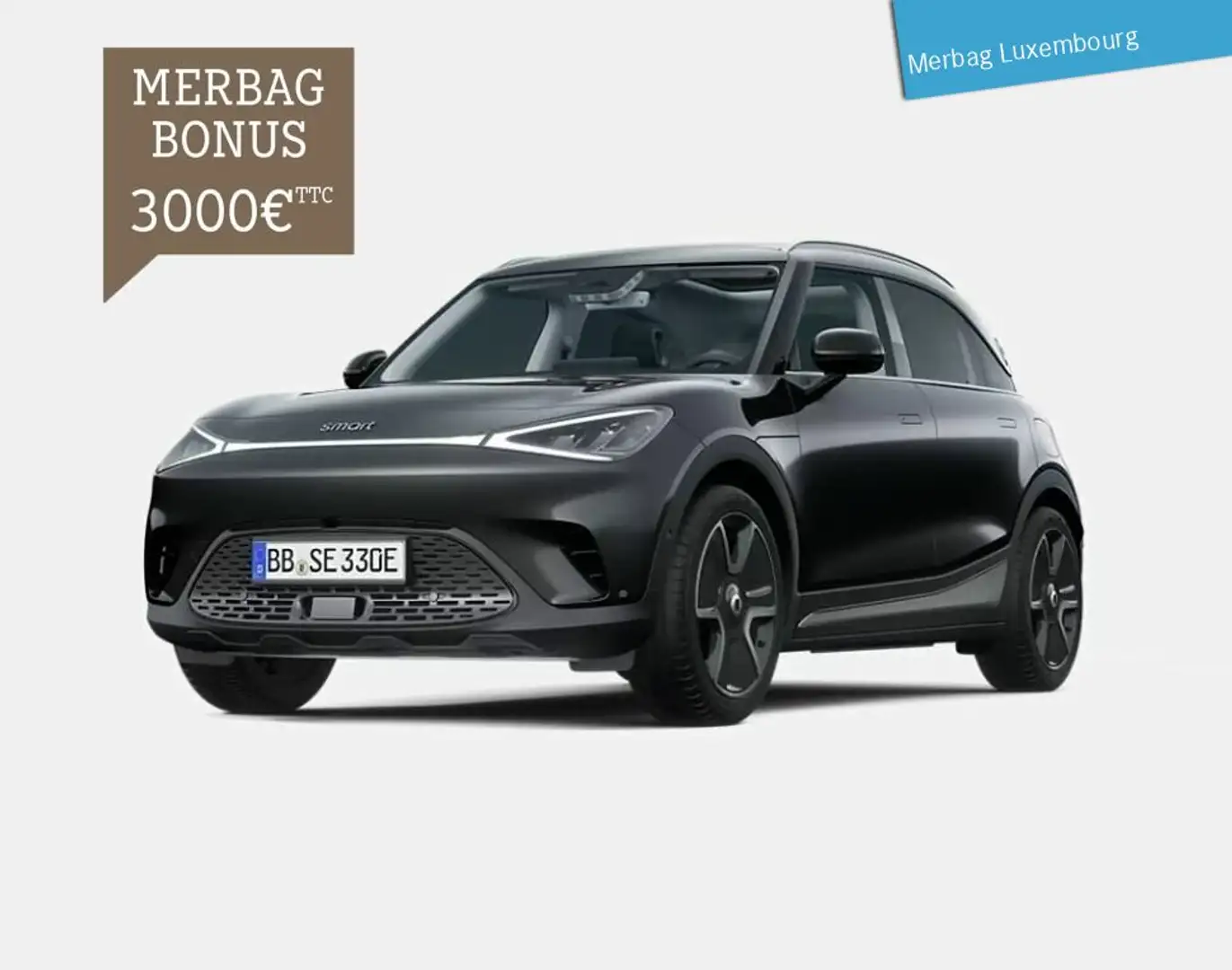 smart #1 #1 Pro+ (66kWh) (+3.000 Euro Klimabonus Luxembourg) Noir - 1