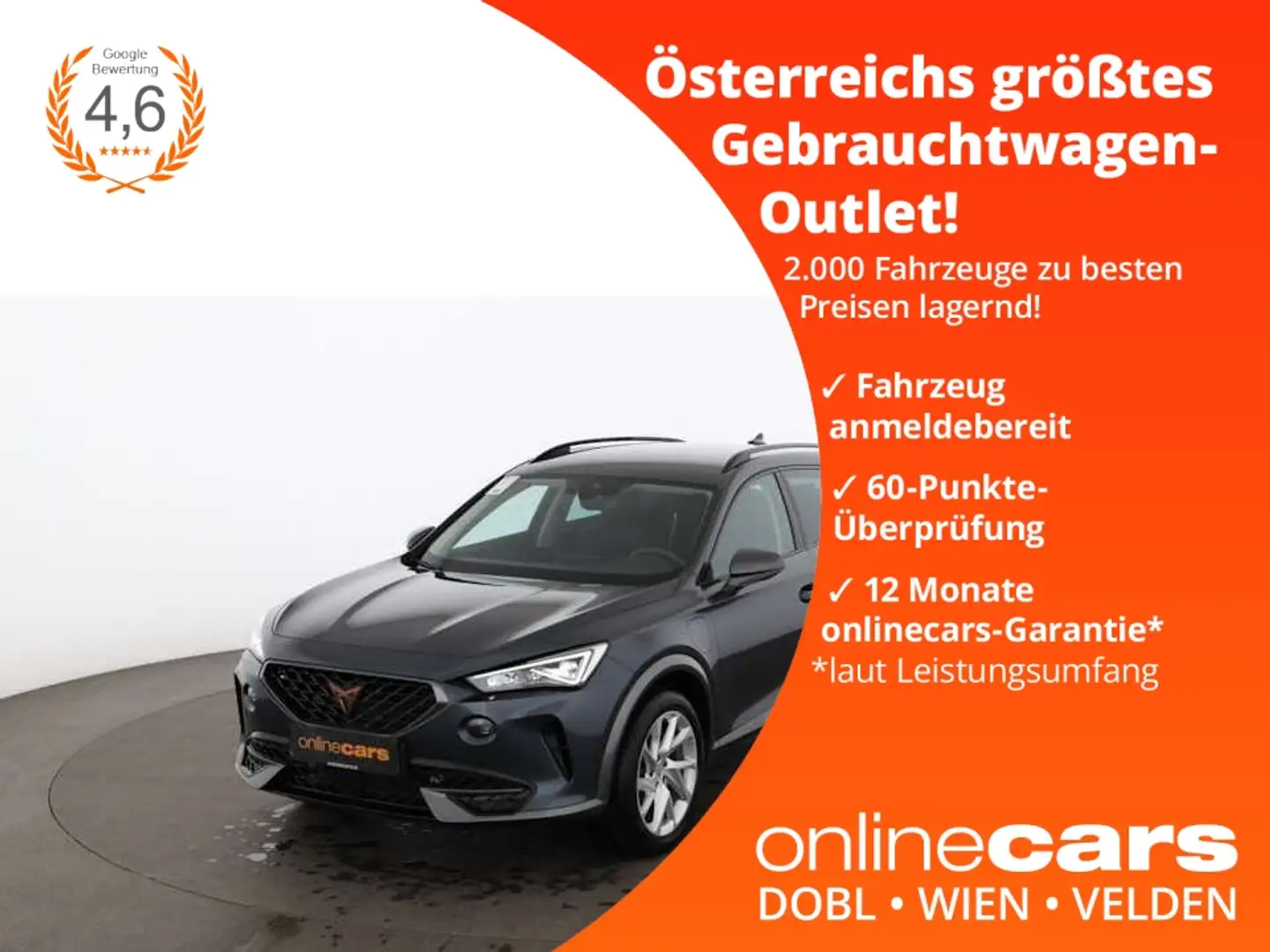 CUPRA Formentor 1.4 Hybrid 150/204 Aut LED RADAR NAVI Grau - 1