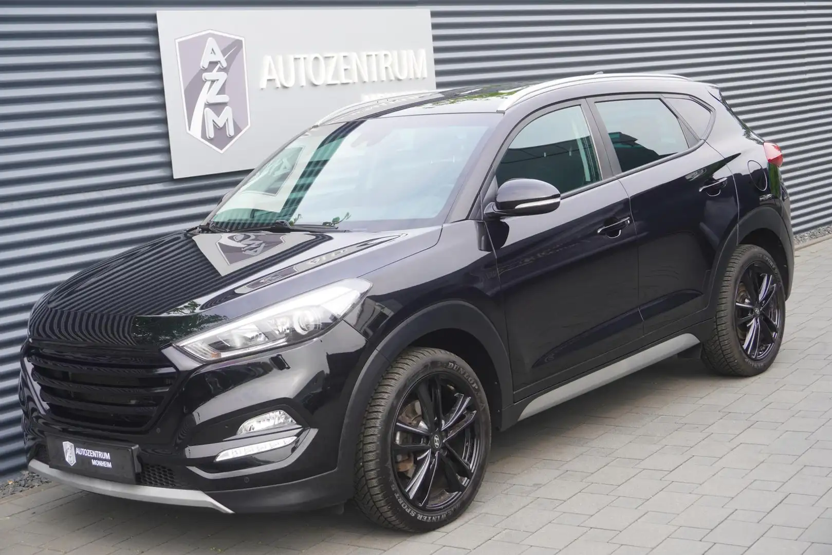 Hyundai TUCSON 1.6 TGDI AUTOMATIK|TEMPOMAT|LEDER|NAVI Schwarz - 2