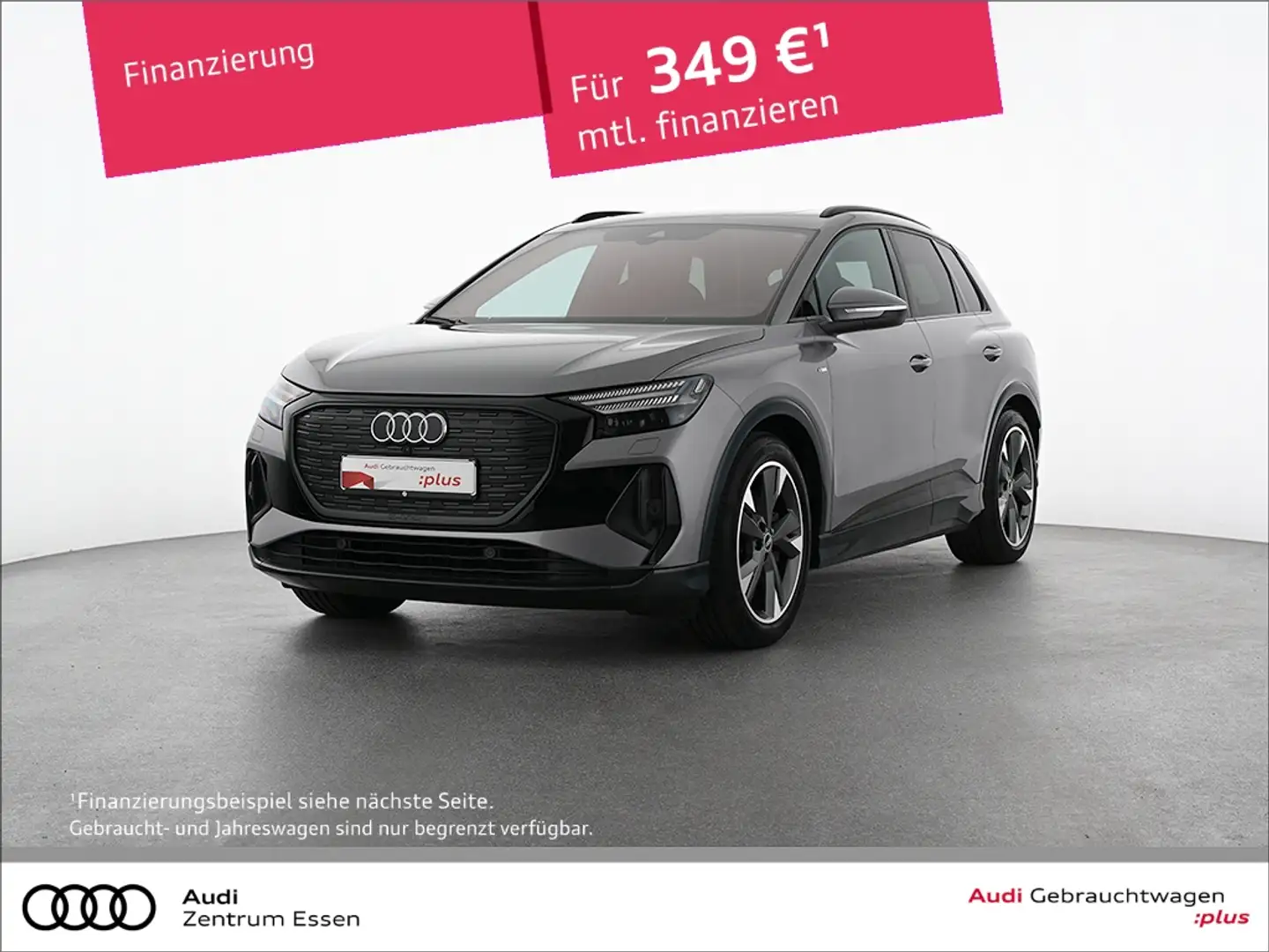 Audi Q4 e-tron 40 MATRIX LED AHK PANO APP SHZ   RÜFA   MUFU   FSE Grau - 1