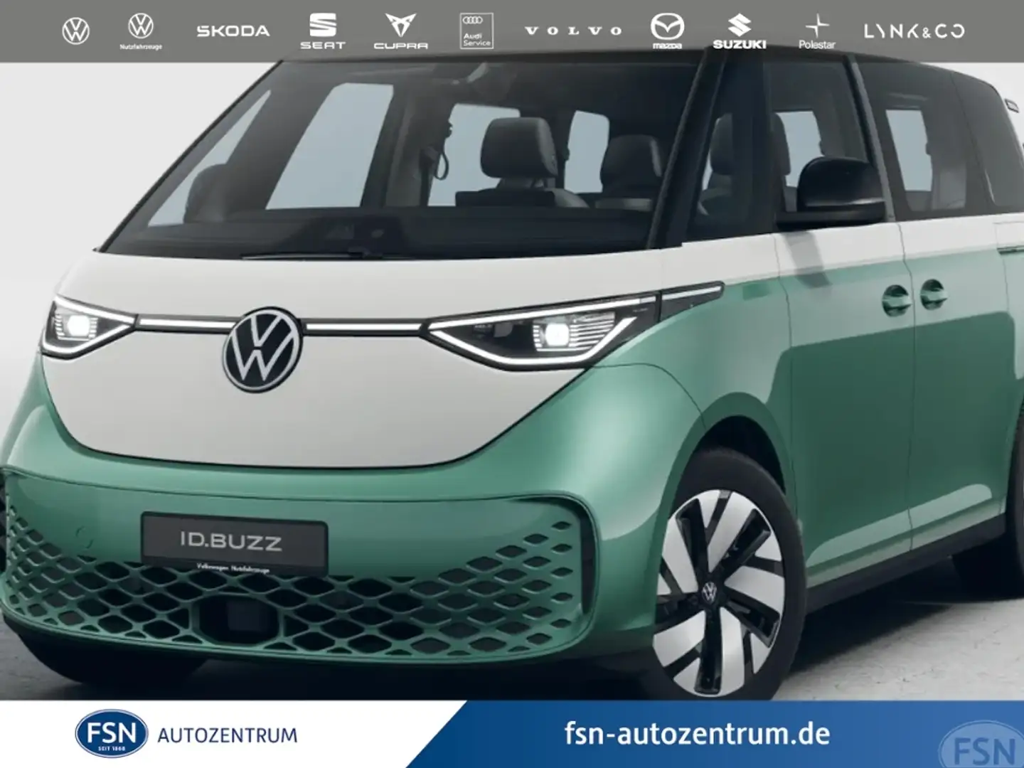 Volkswagen ID. Buzz Pro IQ-LIGHT+AHK+NAVI+RKAM Blanc - 1