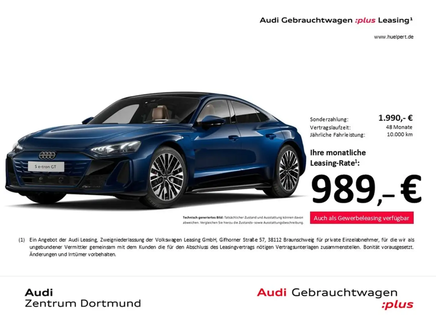 Audi e-tron GT quattro PANO B&O 360°CAM ACC LM20 Blau - 1