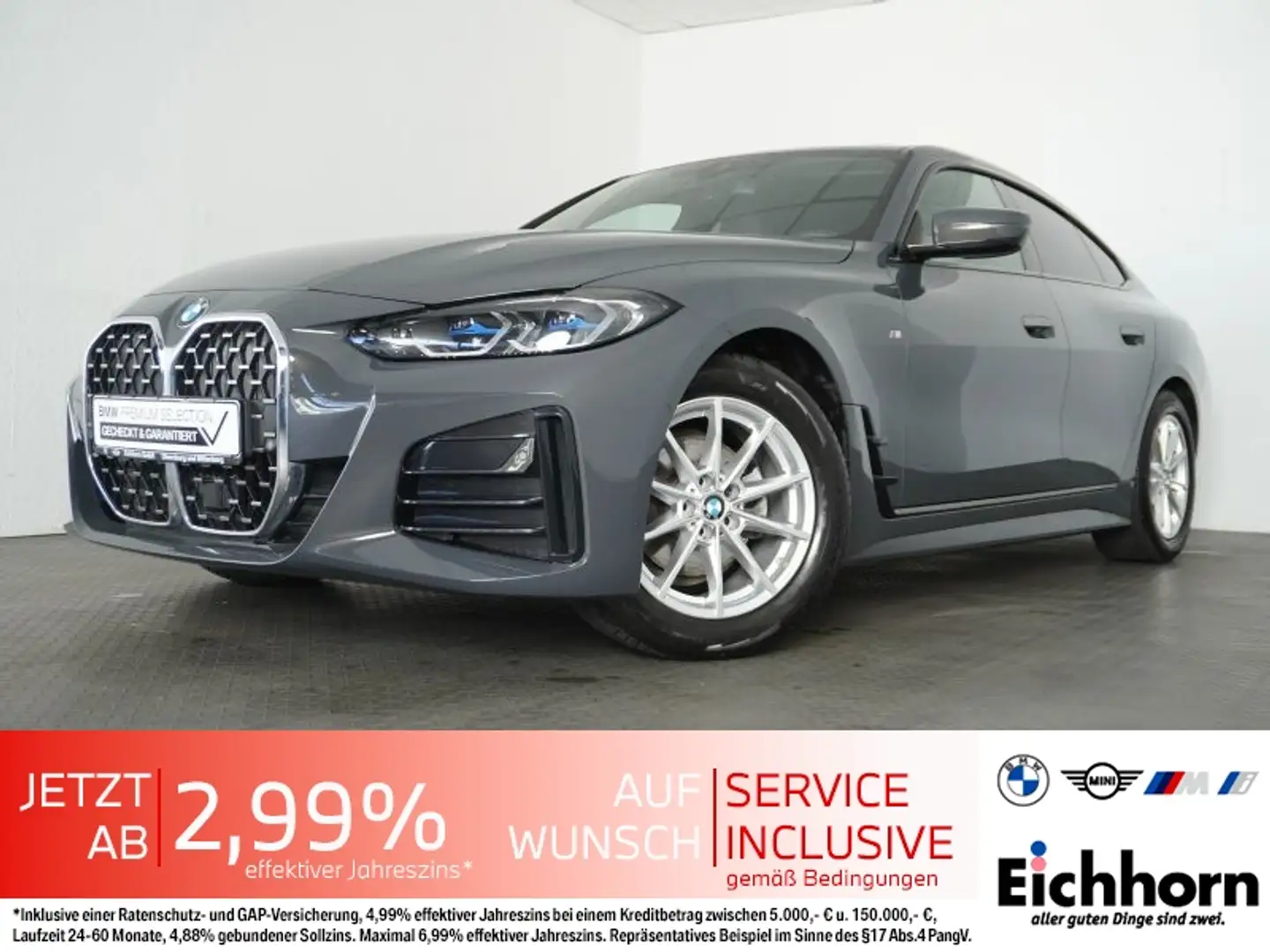 BMW 420 d Gran Coupé M Sportpaket *LEDER.LASER.EGSD* Grigio - 1