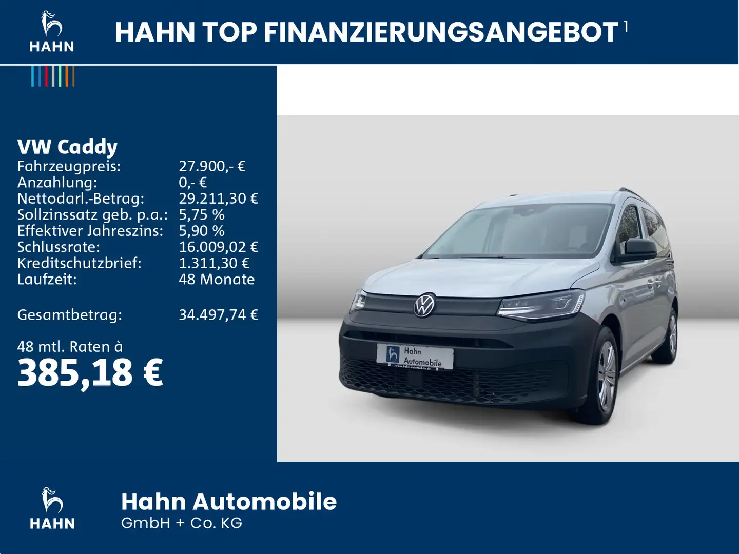 Volkswagen Caddy TDI 90 KW DSG PDC LED Stand-/Sitzheizung Silber - 2