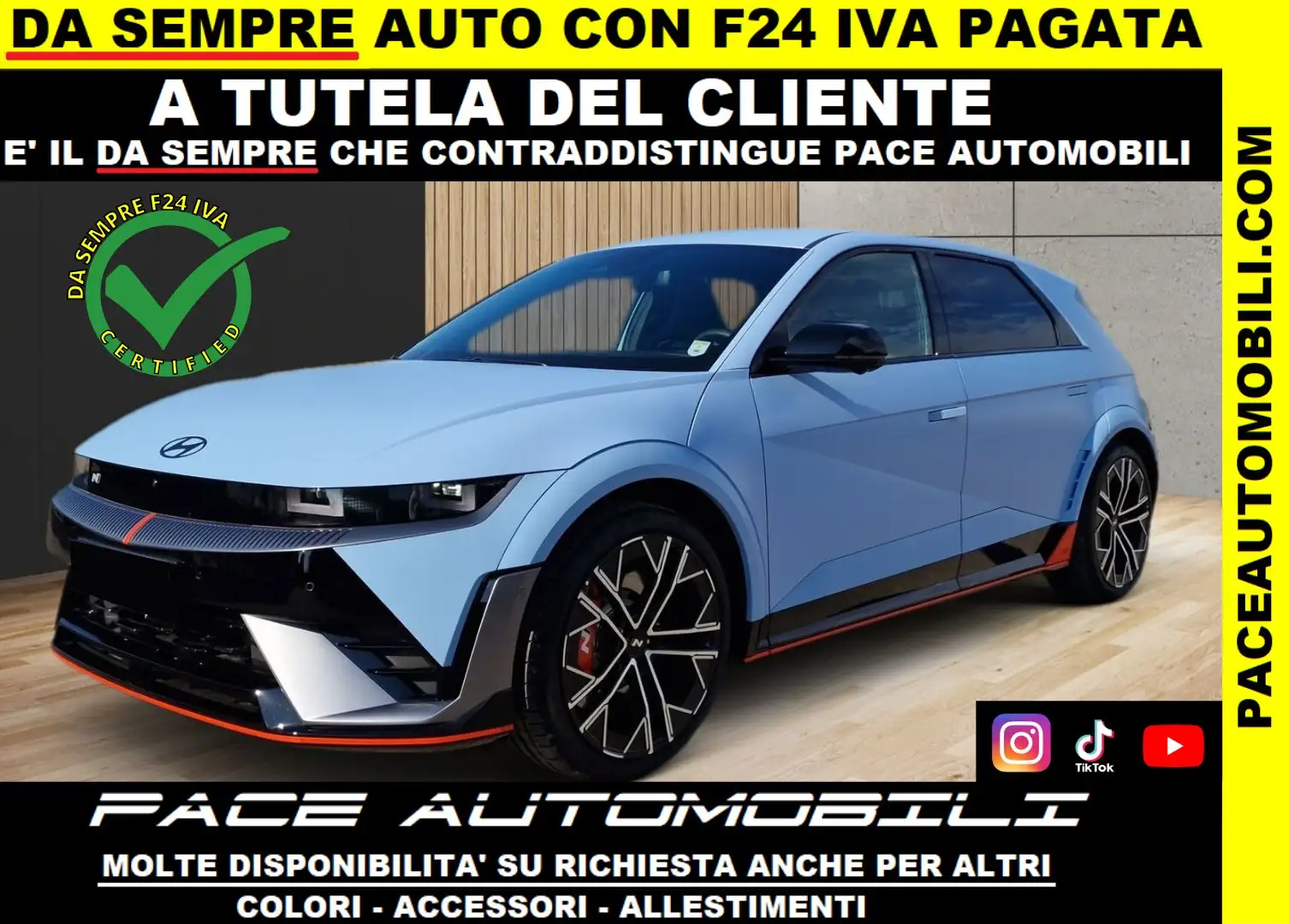 Hyundai IONIQ 5 N 4WD 650CV BOSE KAMERA 360 LED PDC 21" Blu/Azzurro - 1