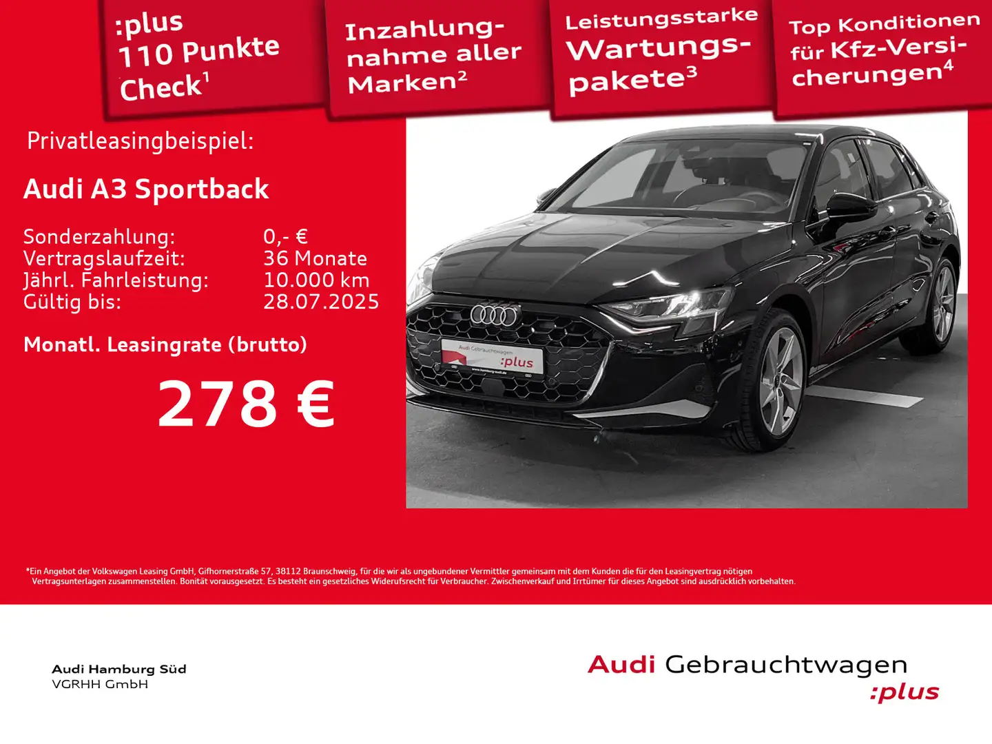 Audi A3 35 TFSI advanced S tronic NAVI/LED Noir - 1