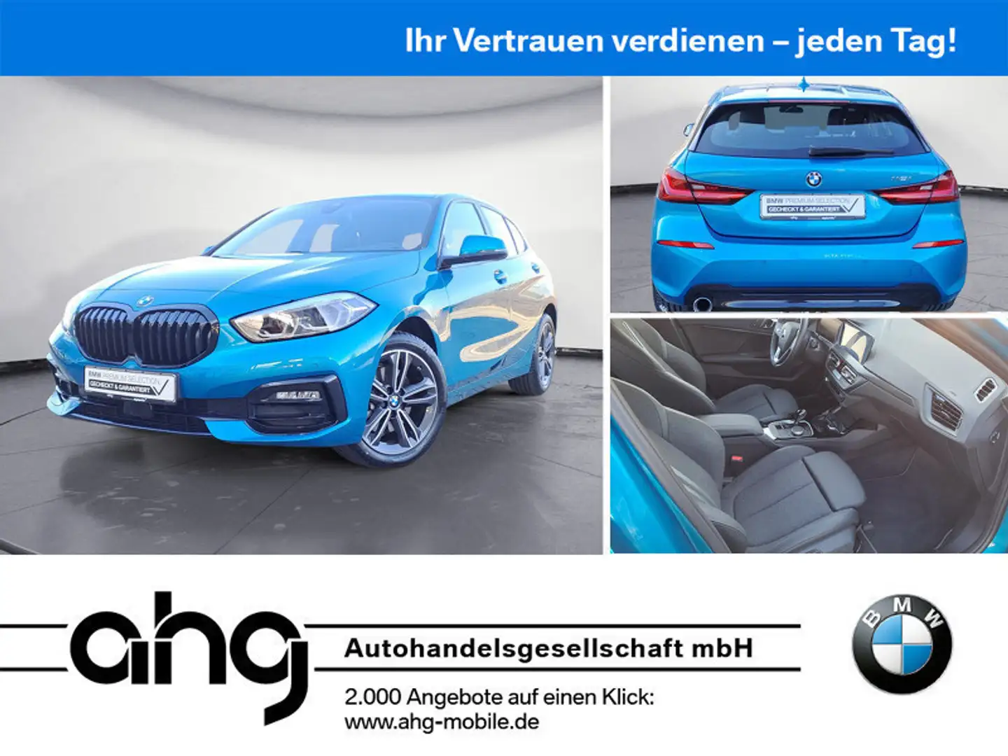 BMW 118 Lim. 🚀Sofort-Verfügbar🚀 📍AHG Exclusiv Angebot Blau - 1