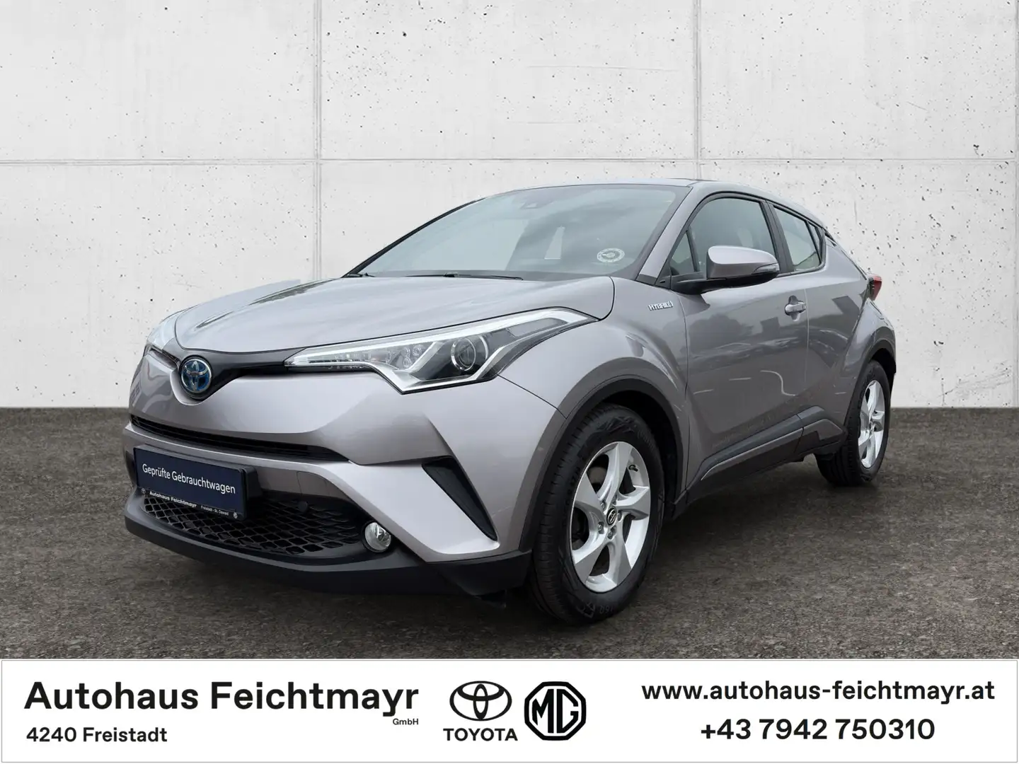 Toyota C-HR C-ENTER 1,8 HSD Aut. 5t. Silber - 1