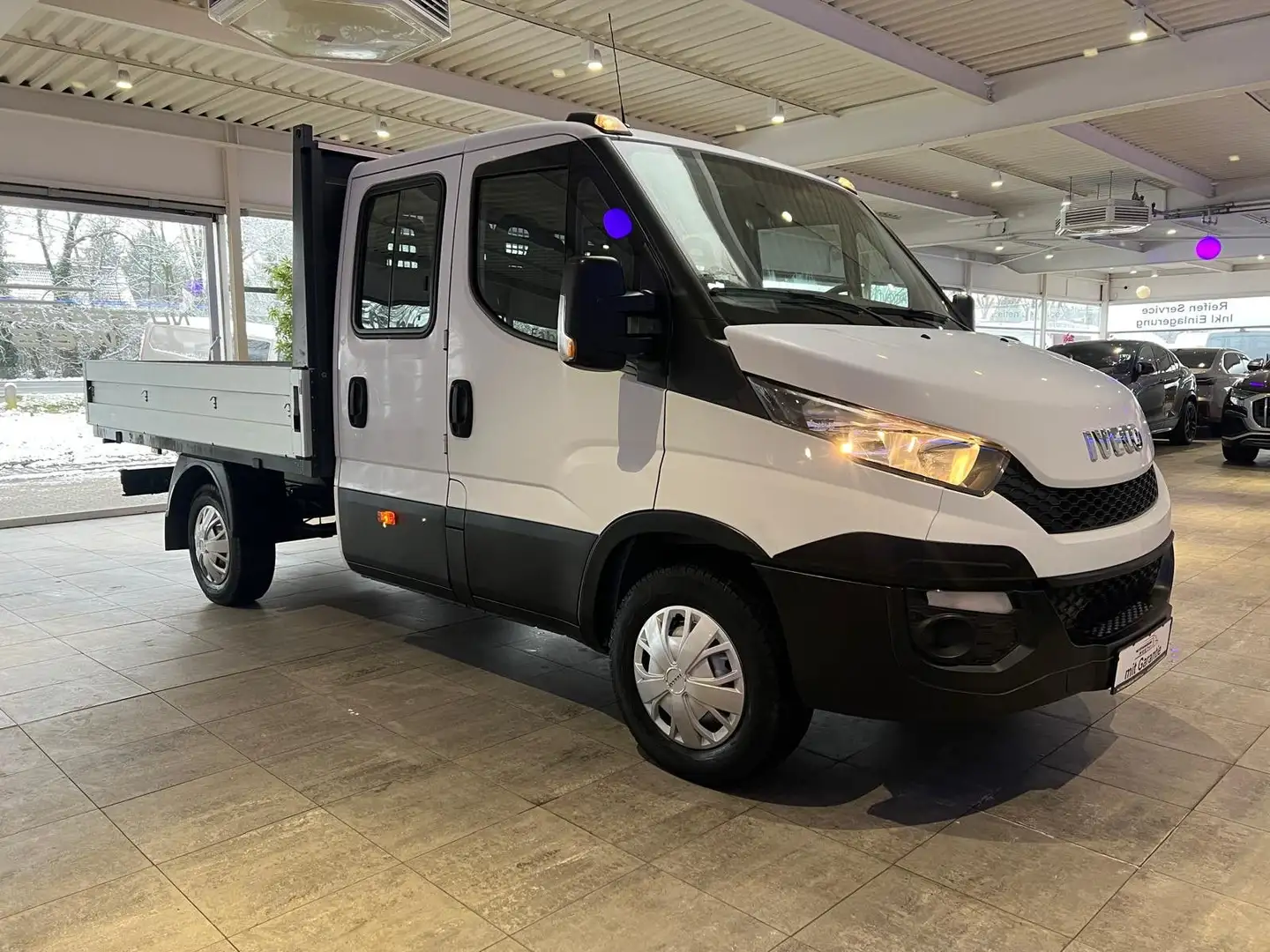 Iveco Daily 35S13 DoKa Pritsche*AHK=3.500Kg*Garantie* Blanc - 2