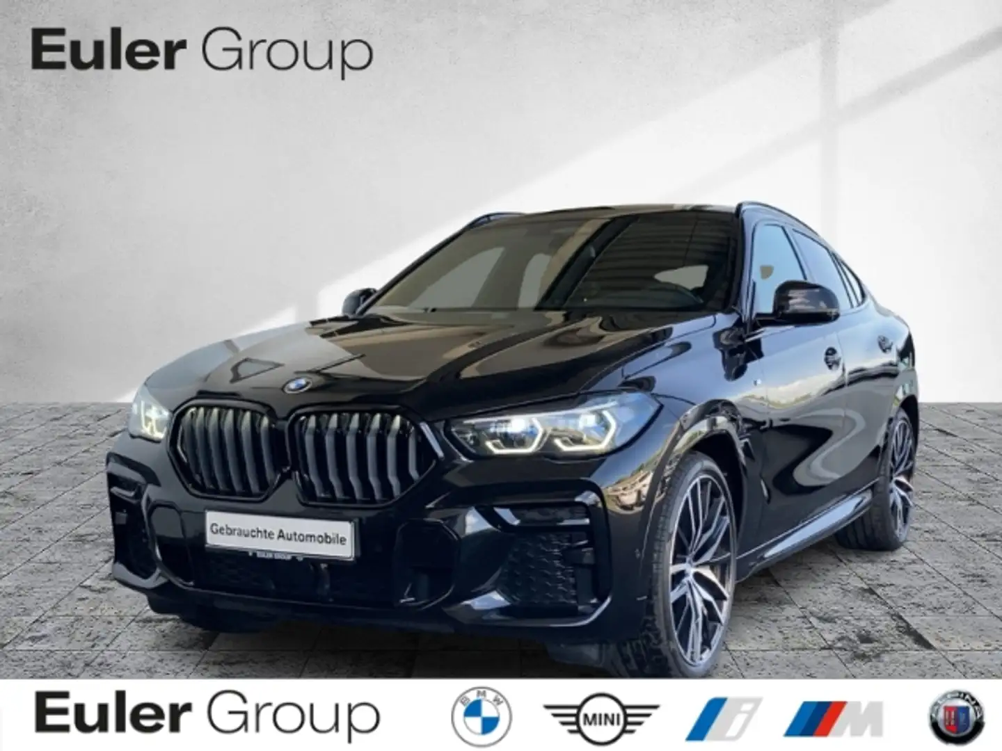 BMW X6 xDr. 40d M-Sport StandHZG AHK Pano HUD Iconic Glow Schwarz - 1
