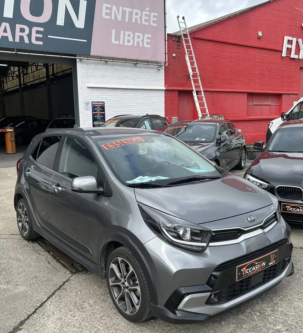 Kia Picanto X LINE 1.0 T-GDi 100CV - GPS - Garantie 01/2028 Grijs - 2