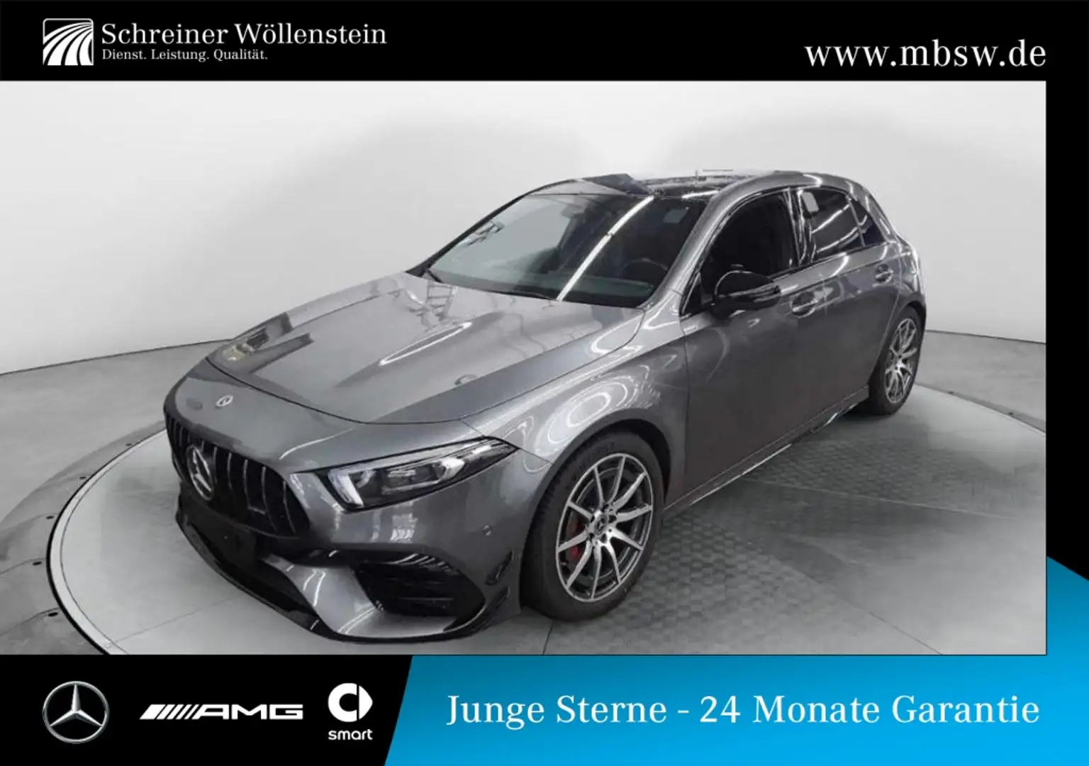Mercedes-Benz A 45 AMG AMG A 45 S 4M+ Aero*PerfSitz*Drivers*Pano*Burm Grau - 1