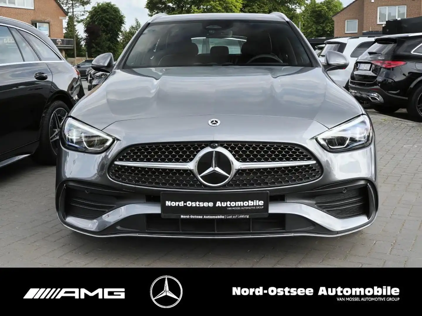Mercedes-Benz C 220 T d AMG KAMERA DISTRO AHK KEYLESS SHZ LED Grigio - 2