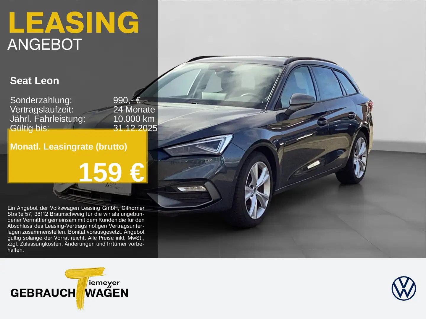 SEAT Leon Sportstourer 1.5 eTSI DSG FR SIDE-ASSIST MA Grau - 1