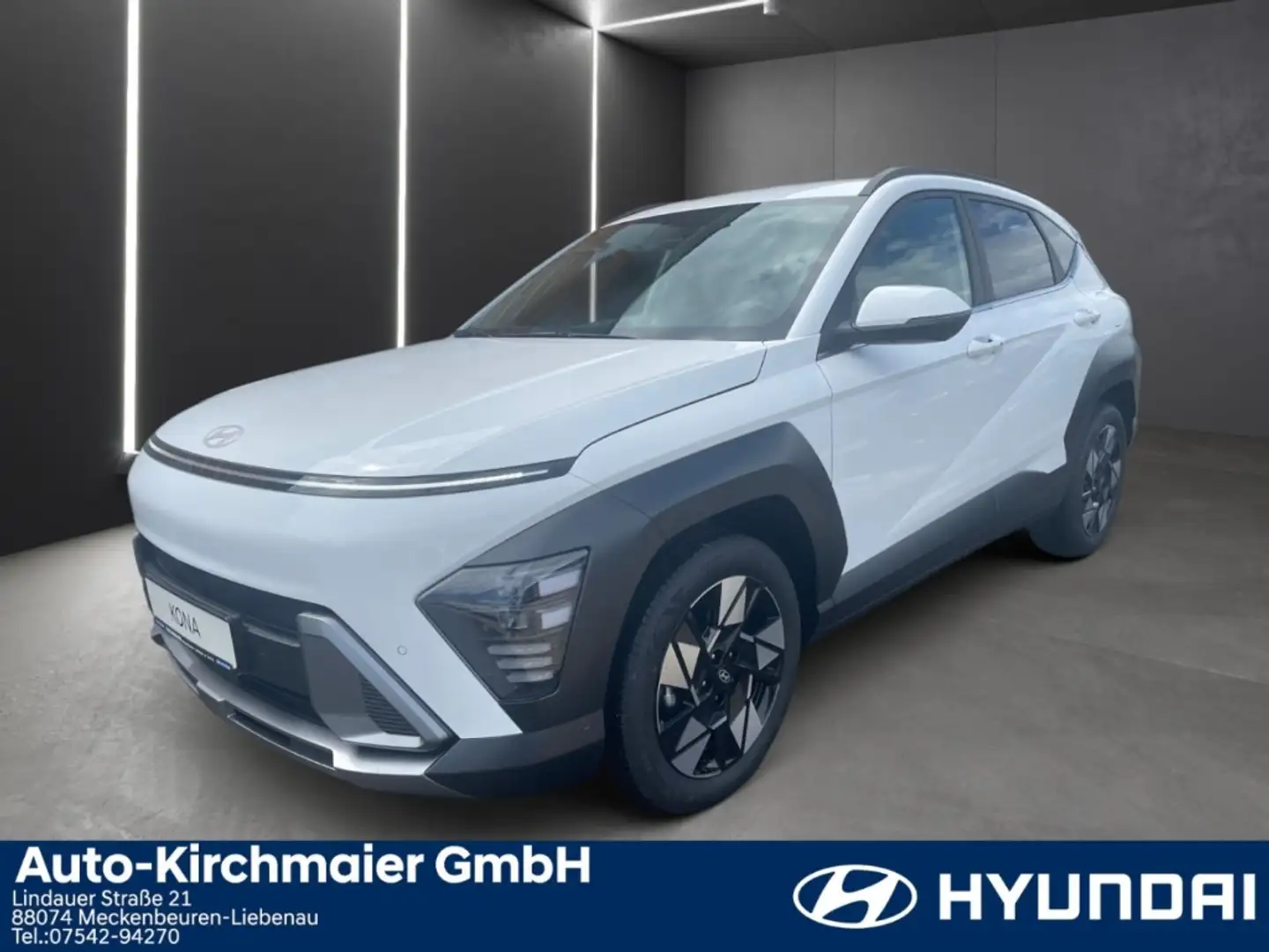 Hyundai KONA Prime 2WD 1.6 T-GDI 7DCT Navi 360 Kamera LED ACC S Weiß - 1