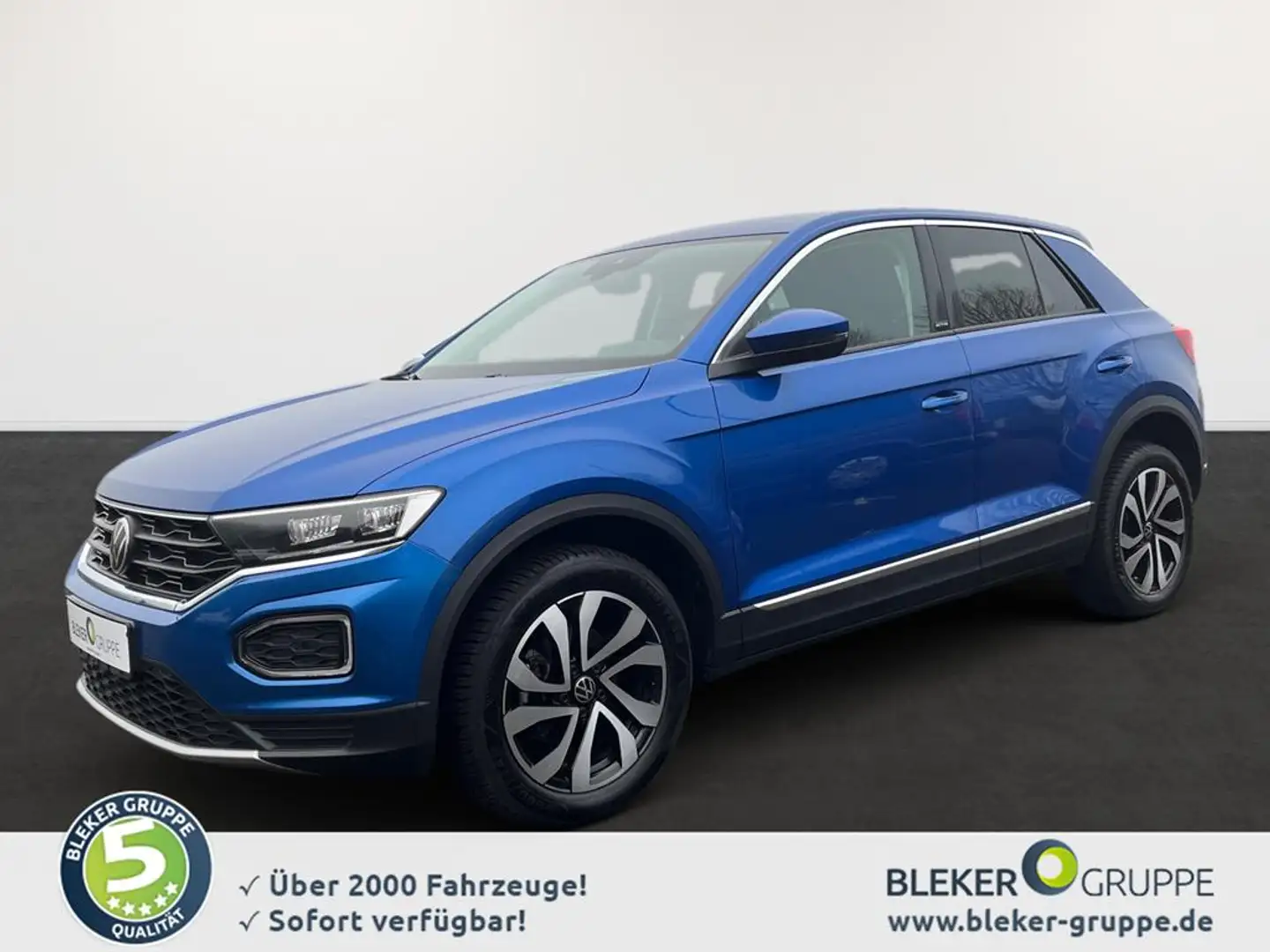 Volkswagen T-Roc 2.0 TDI Style AHK SHZ KAMERA LED Bleu - 1