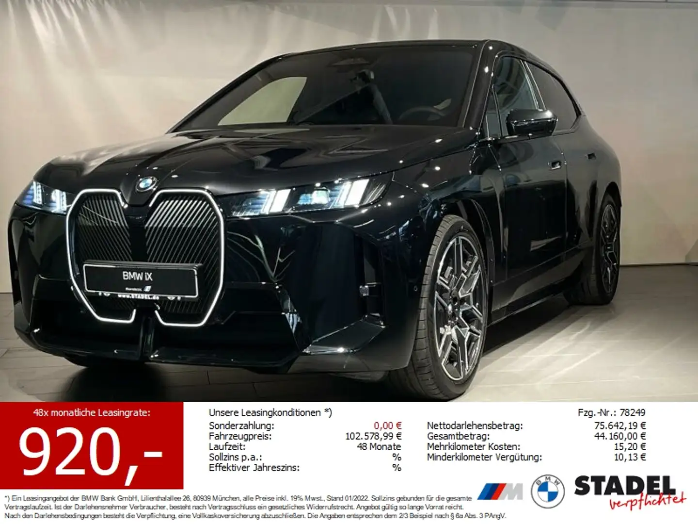 BMW iX xDrive45 M Sportpaket Noir - 1
