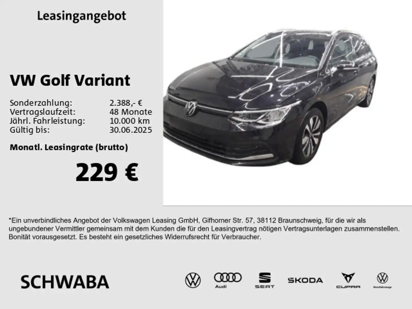 Volkswagen Golf Variant Move 1.5 TSI *LED*VIRTUAL*ACC*16"* Noir - 1