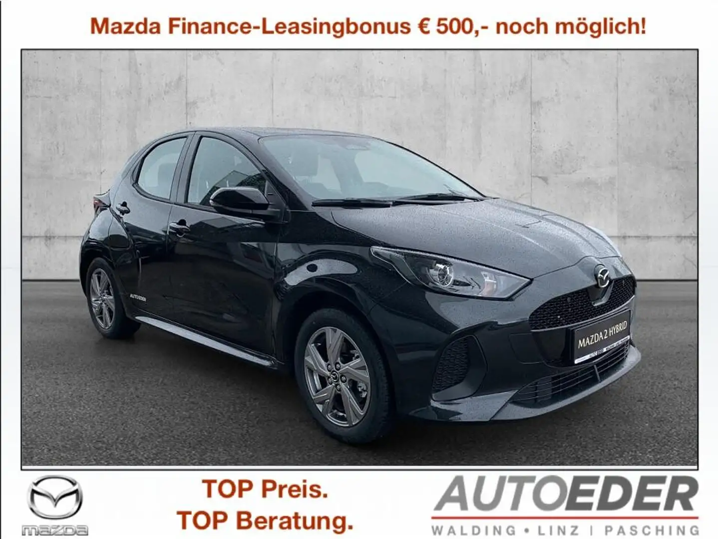 Mazda 2 Mazda2 Hybrid Exclusive Line Aut. Schwarz - 1