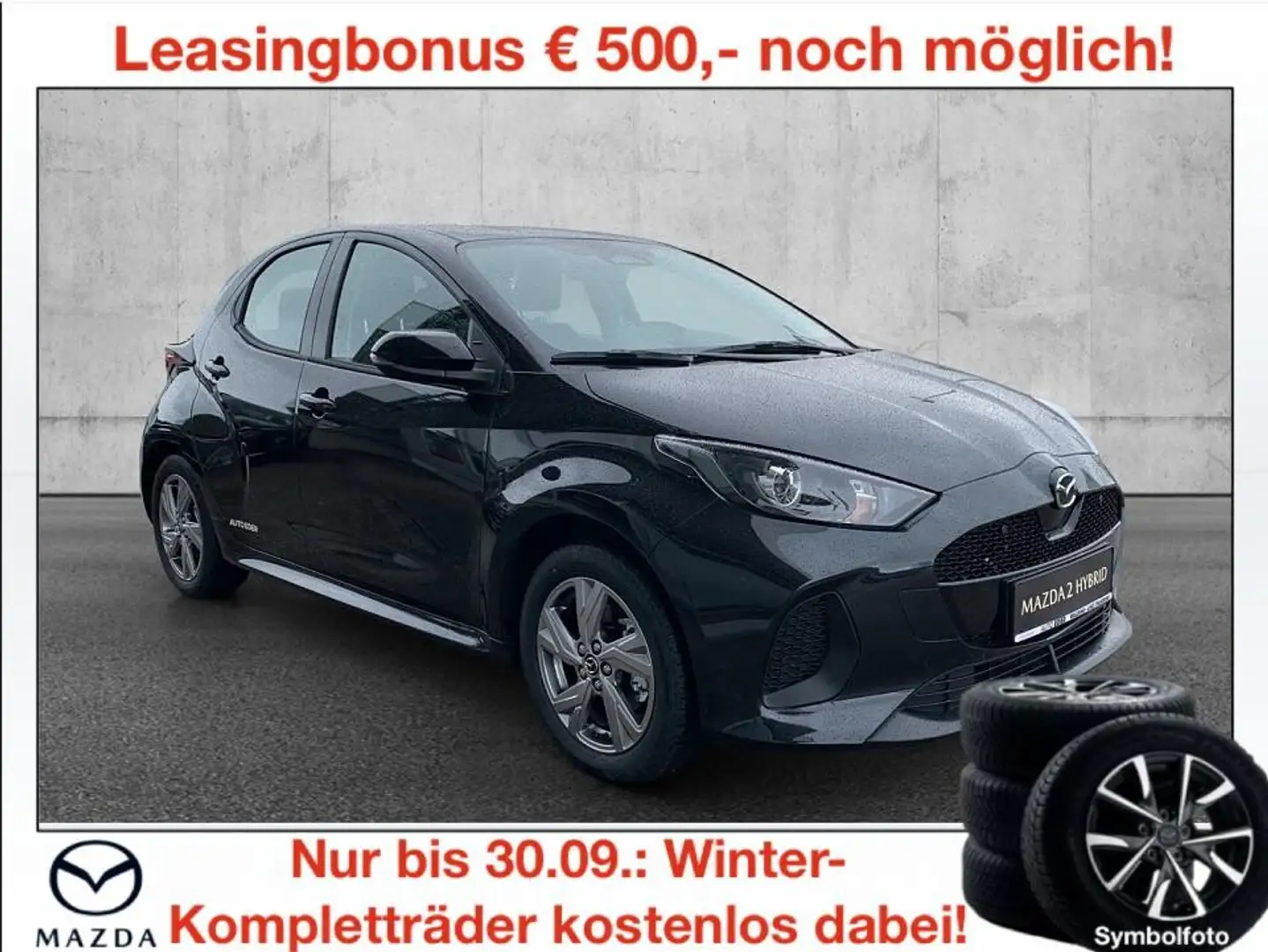 Mazda 2 Mazda2 Hybrid Exclusive Line Aut. Schwarz - 1