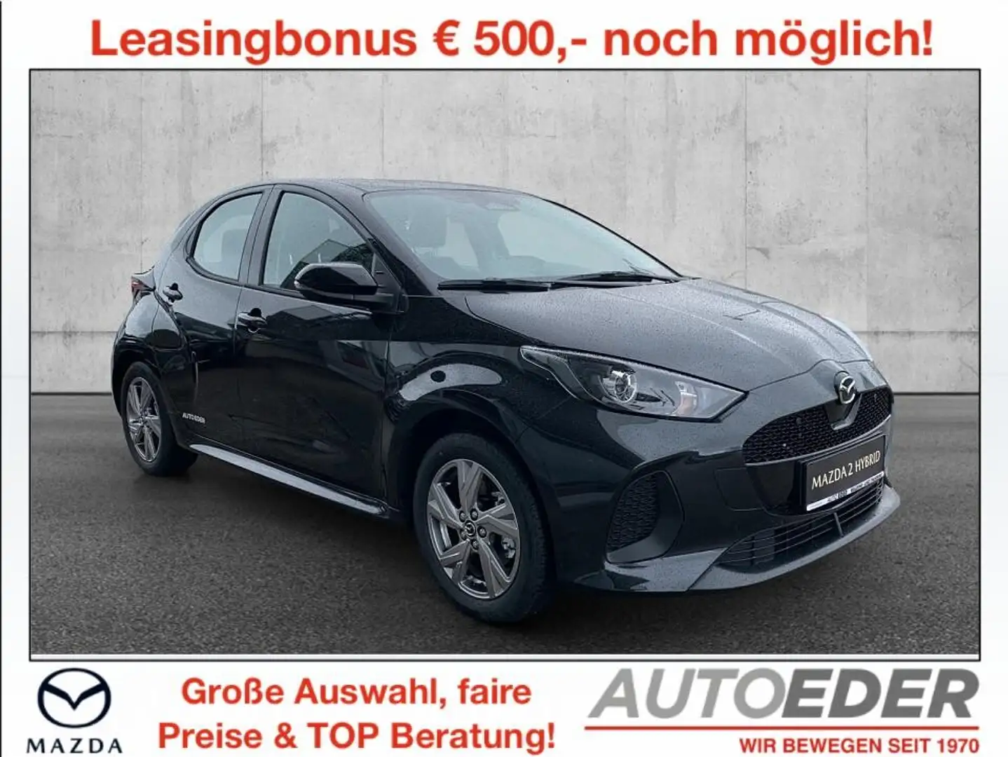 Mazda 2 Mazda2 Hybrid Exclusive Line Aut. Schwarz - 1