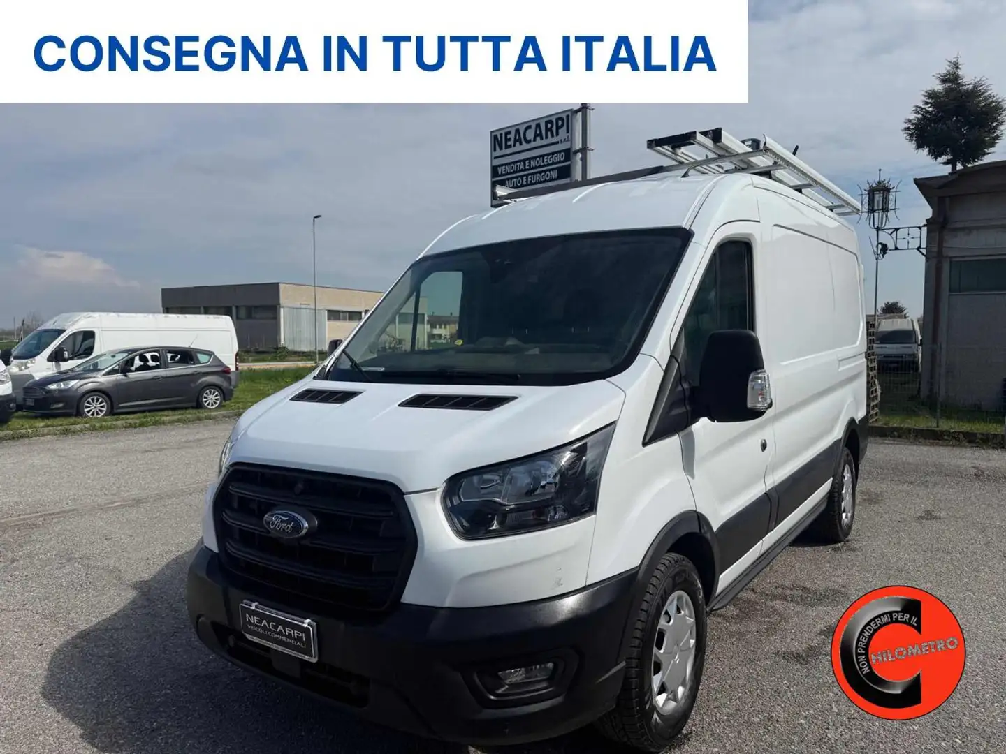 Ford Transit 350 2.0TDCI IBRIDO 130C(L2H2)ALLESTITO+PORTAPACCHI Blanco - 1