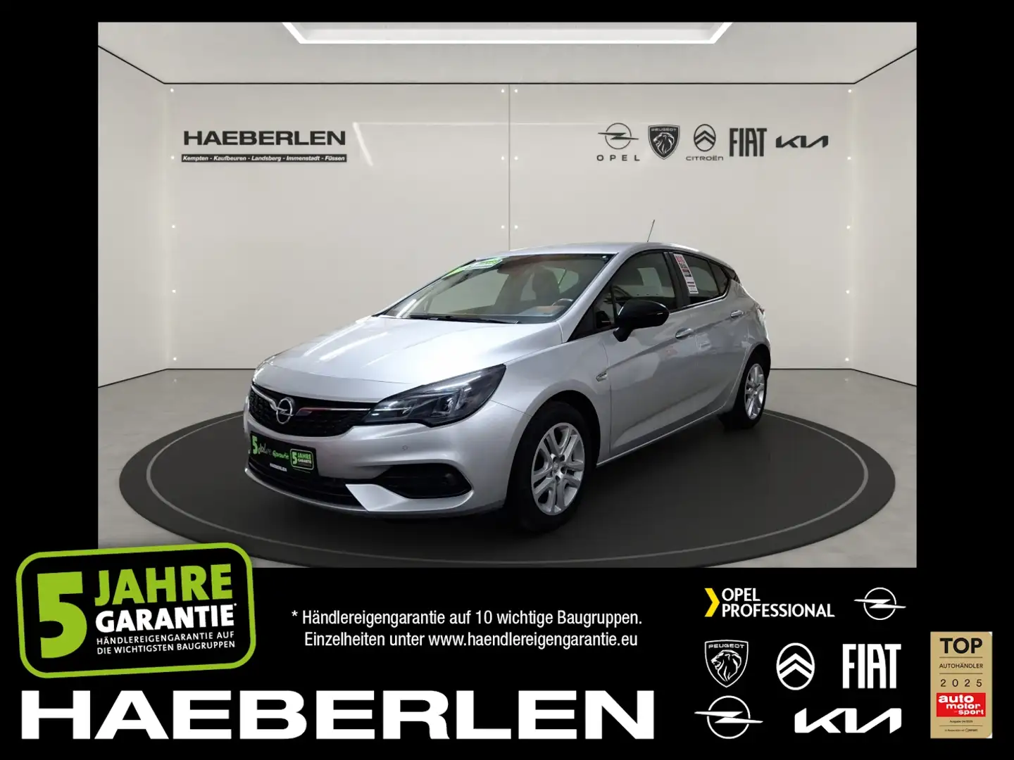 Opel Astra K 1.2 Turbo Edition LM LED W-Paket PDC Argent - 1