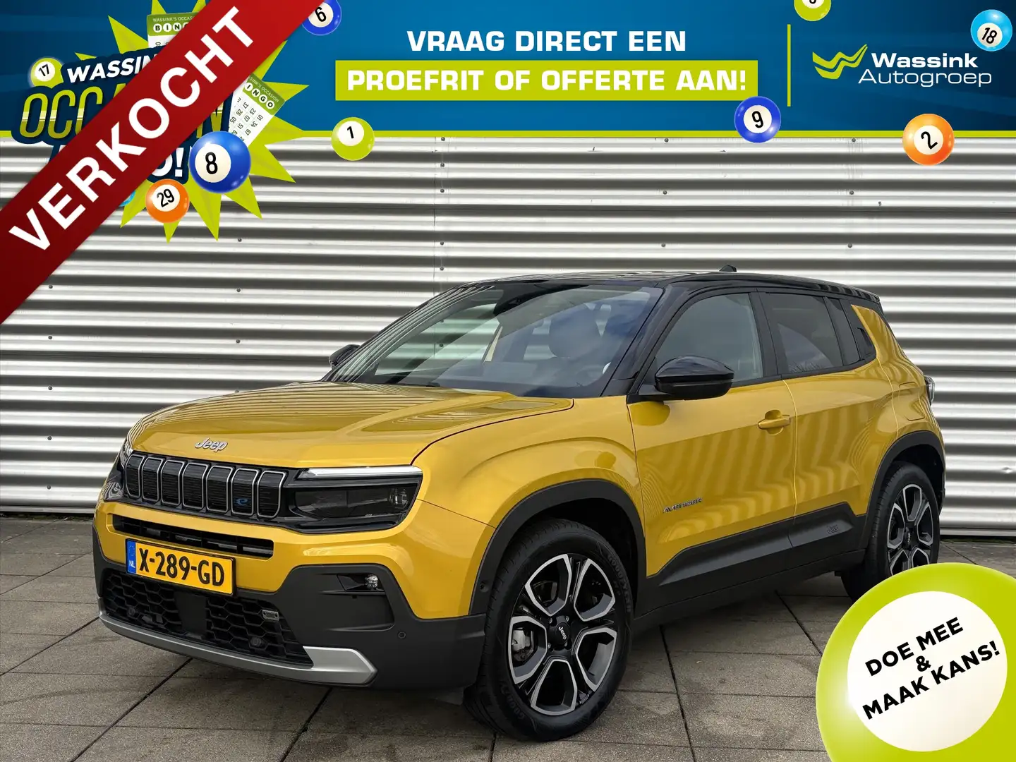 Jeep Avenger 54 kWh 156pk Automaat 1st Edition Navigatie | Came Geel - 1
