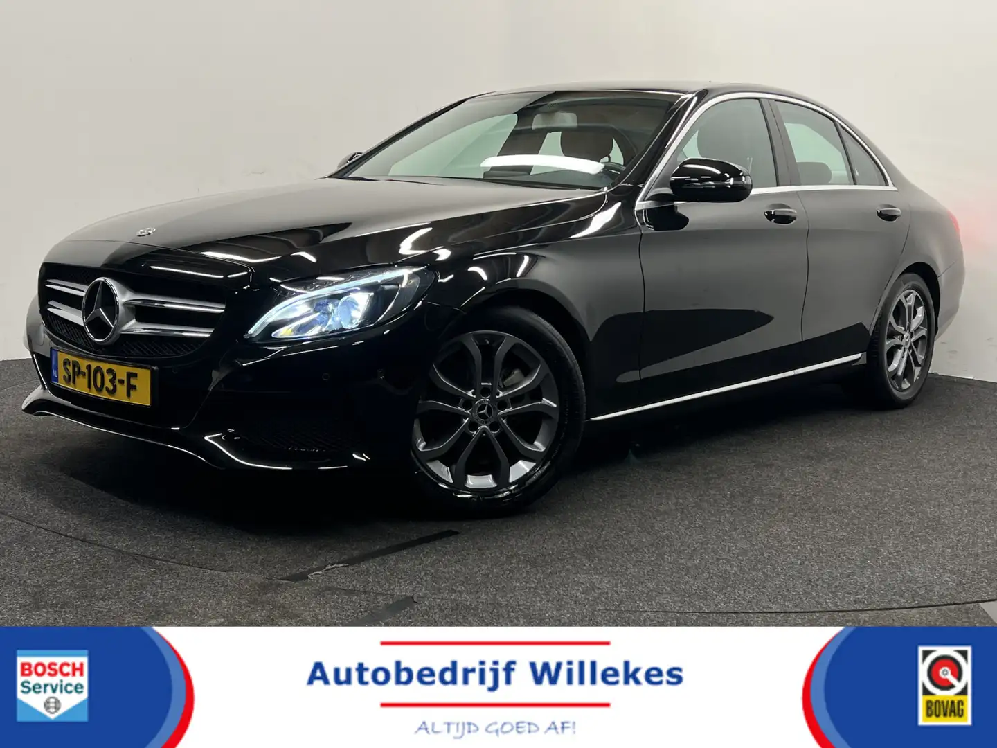 Mercedes-Benz C 180 Premium | NAVIGATIE | TREKHAAK | PARKEERSENSOREN | Schwarz - 1