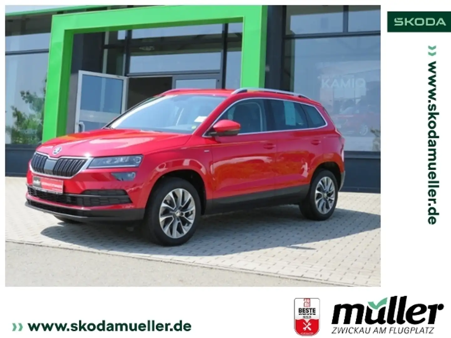 Skoda Karoq Clever 1.0TSI 81kW SHZ LED KESSY Rouge - 1