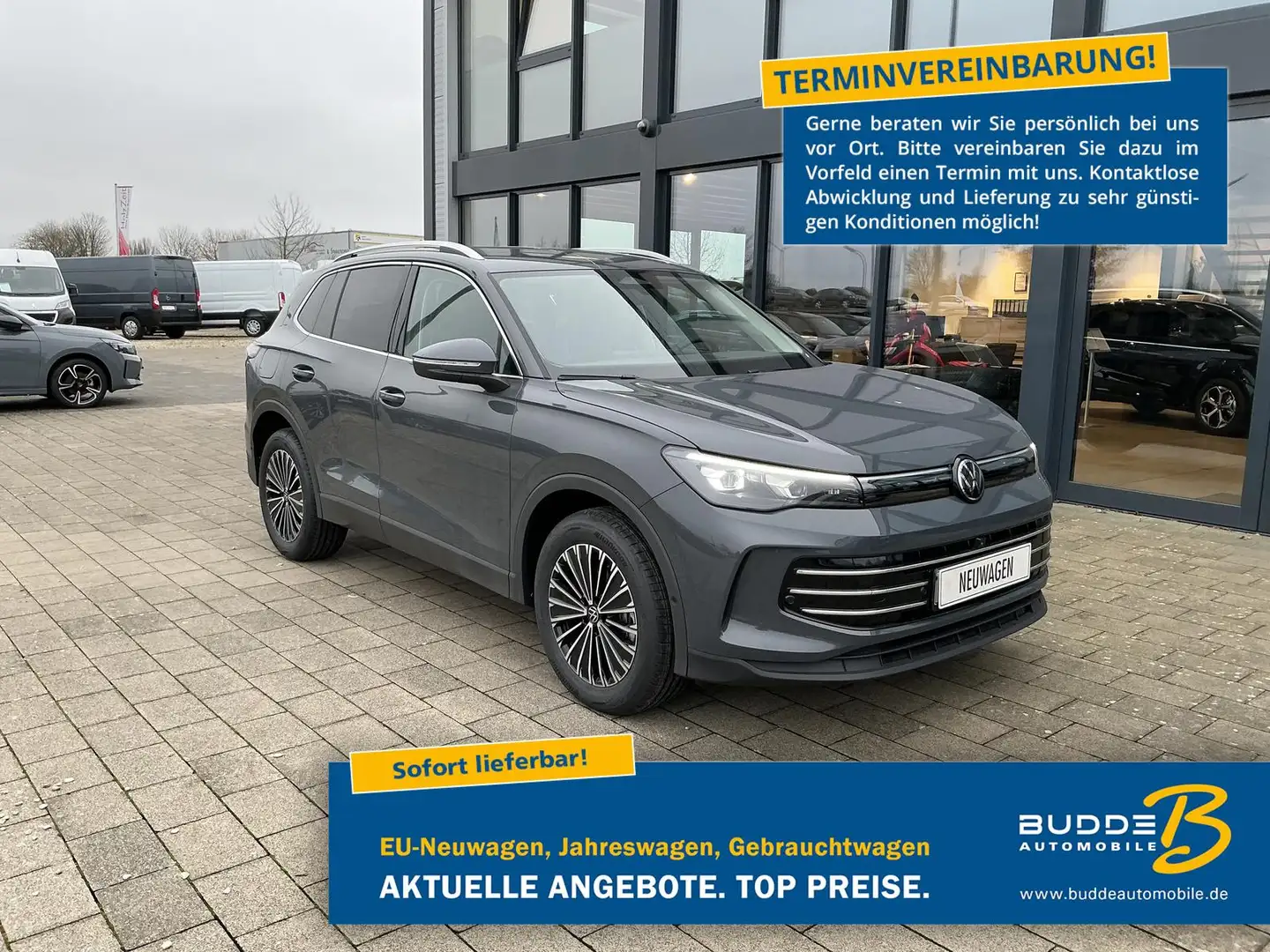Volkswagen Tiguan 2.0 TDI DSG Elegance IQ.Light / ACC / AHK Сірий - 1