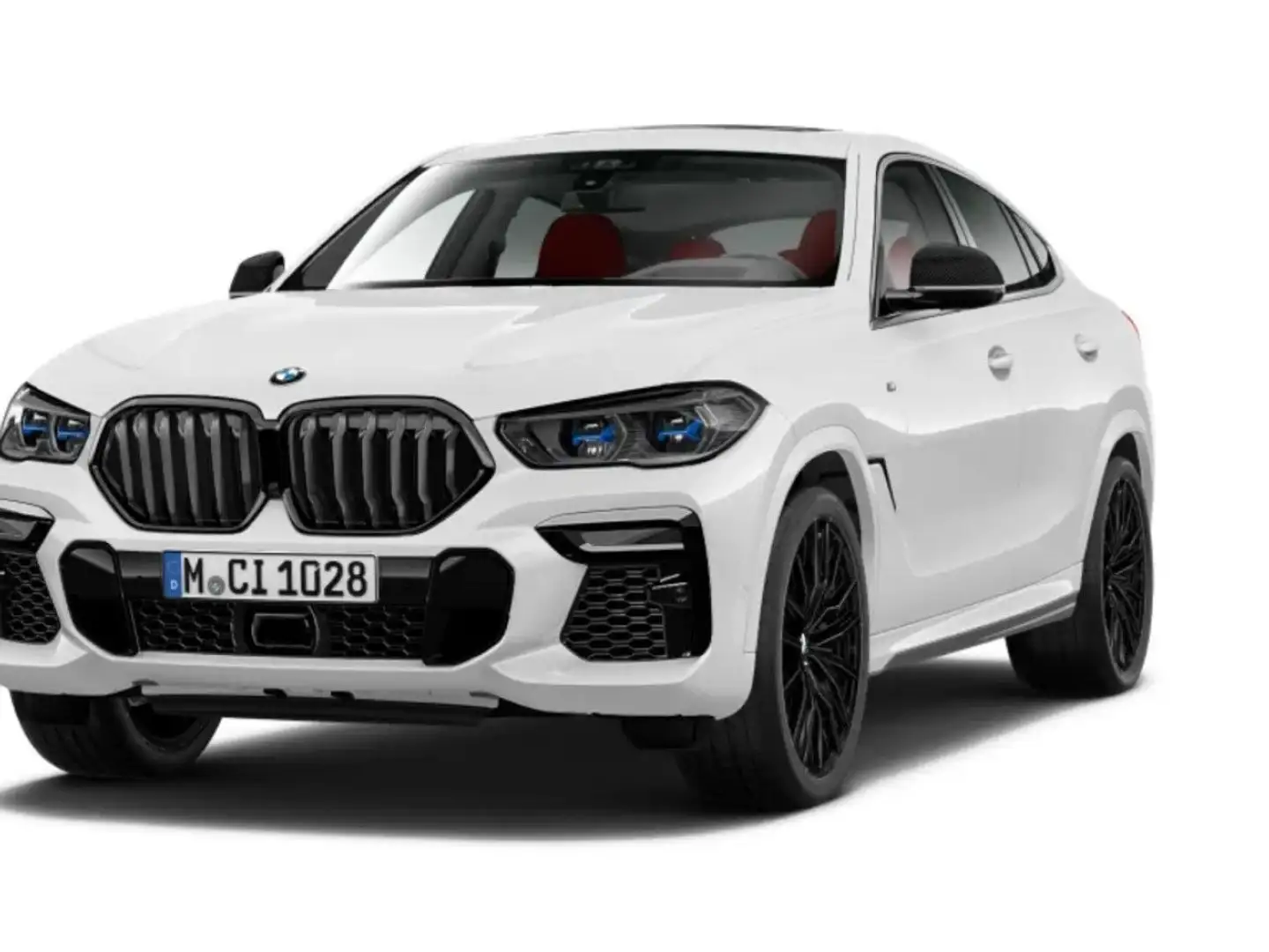 BMW X6 M 50i SkyLo IcGlow DAPro 360° StdHz KomfSi 22" Белый - 1