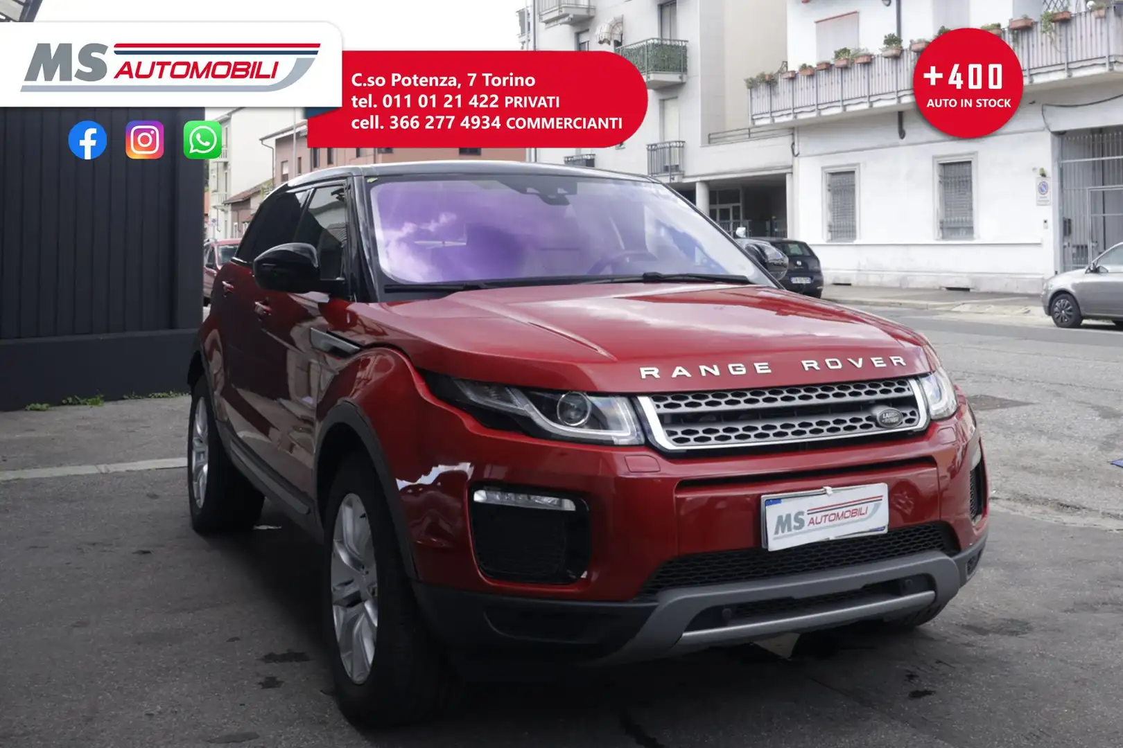 Land Rover Range Rover Evoque Land Rover RR Evoque 2.0 TD4 150 CV 5p. HSE 110KW Rosso - 1