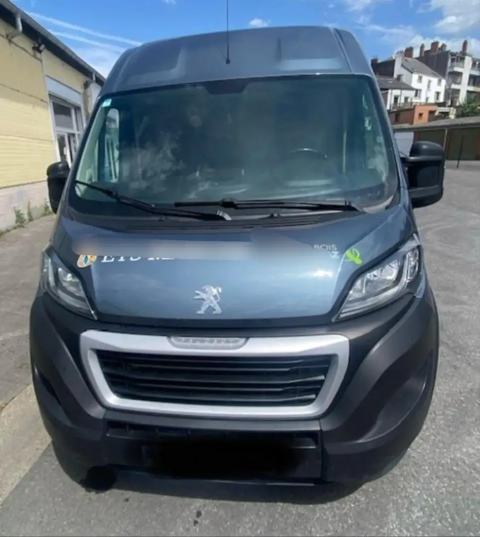 Peugeot Boxer 2.2L euro6b full option manuel roule super Bleu - 1