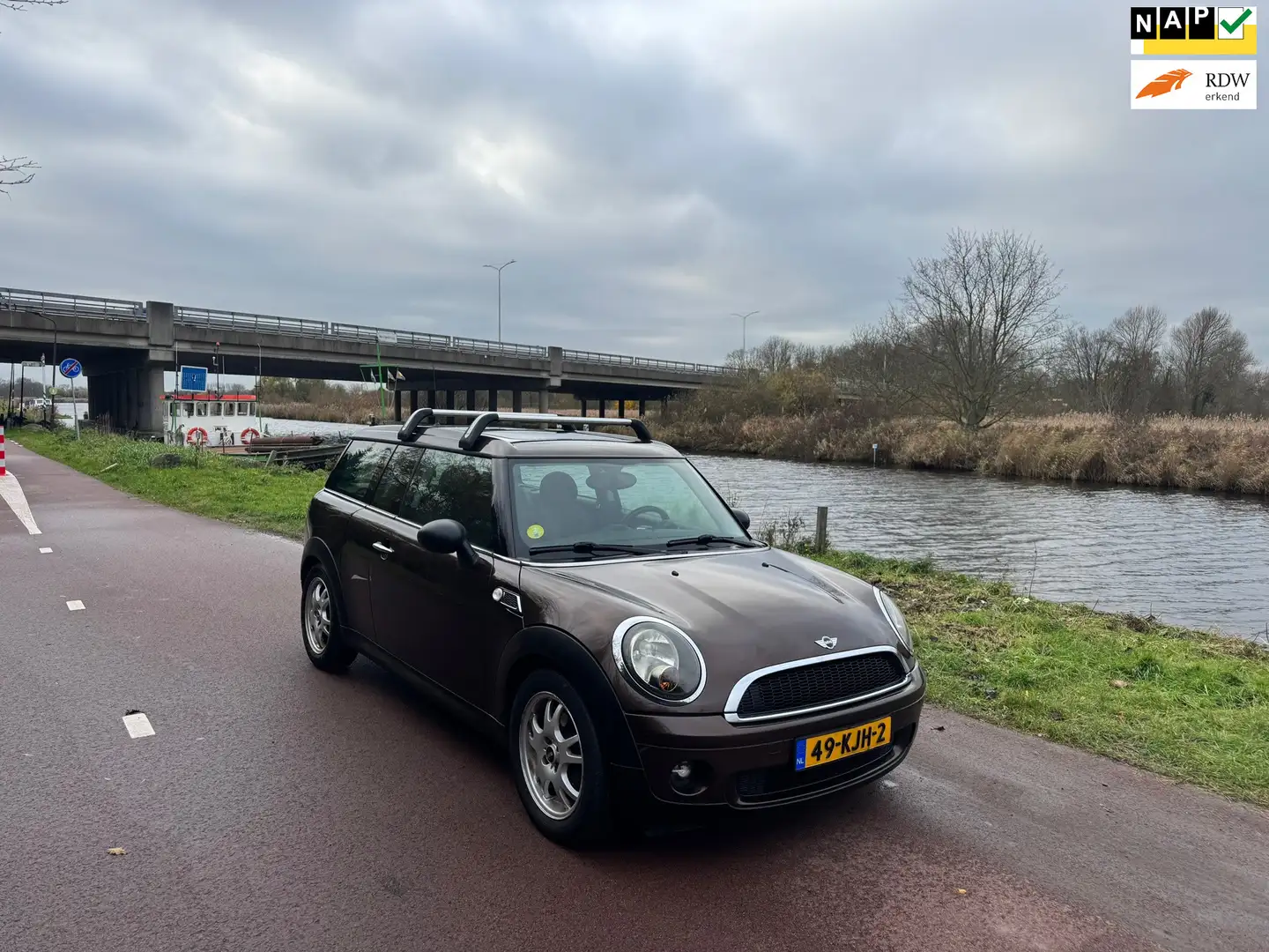 MINI One Clubman Mini 1.4 Anniversary MK II|Luxe|Pano| Bruin - 1
