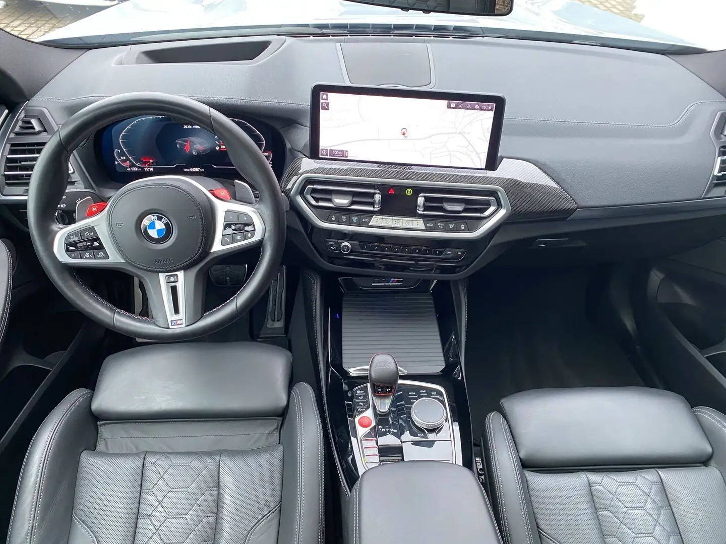BMW X4 M Comp AHK/LASER/Vmax/HUD/PANO/LHZ/360/AKUSTI Gris - 2