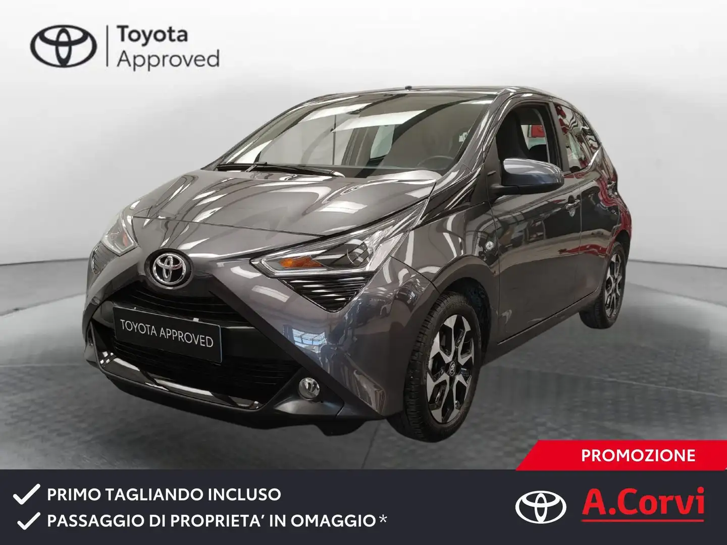 Toyota Aygo Connect 1.0 VVT-i 72 CV 5 porte x-fun Grigio - 1
