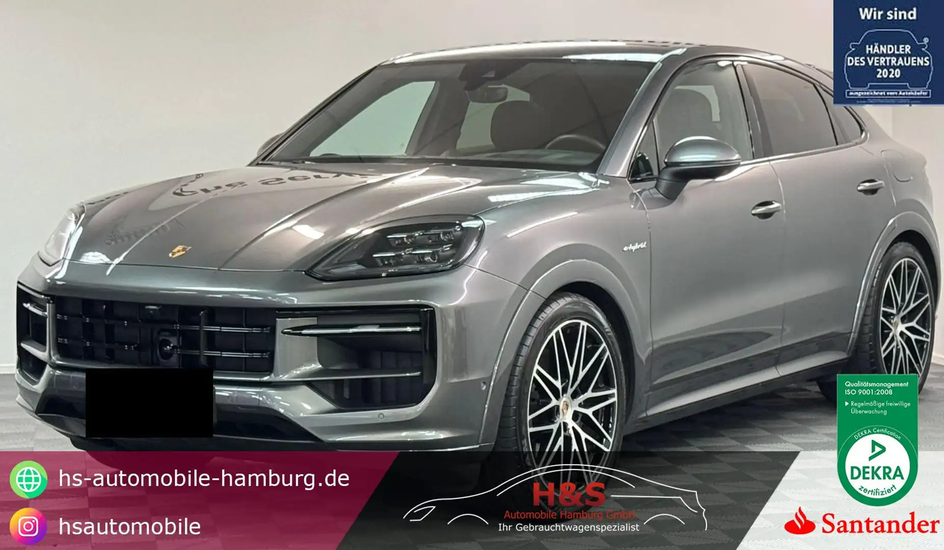 Porsche Cayenne Coupe E-Hybrid *PANO/SPORTCHRONO* Grau - 1