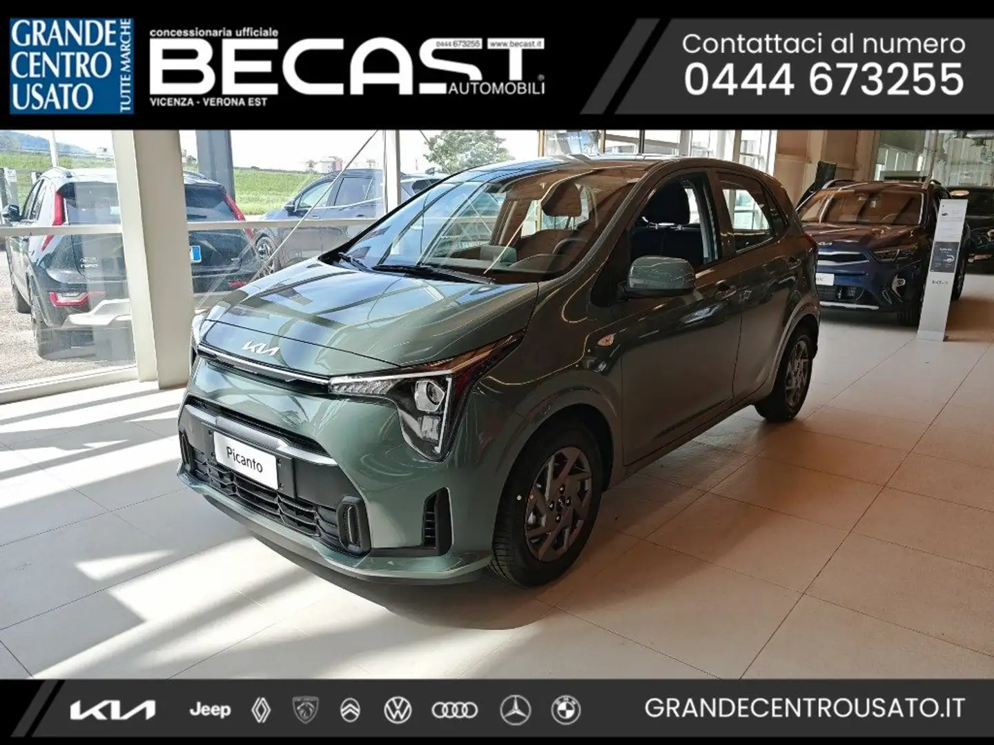 Kia Picanto 1.0 12V 5 porte Urban - km ZERO Verde - 1
