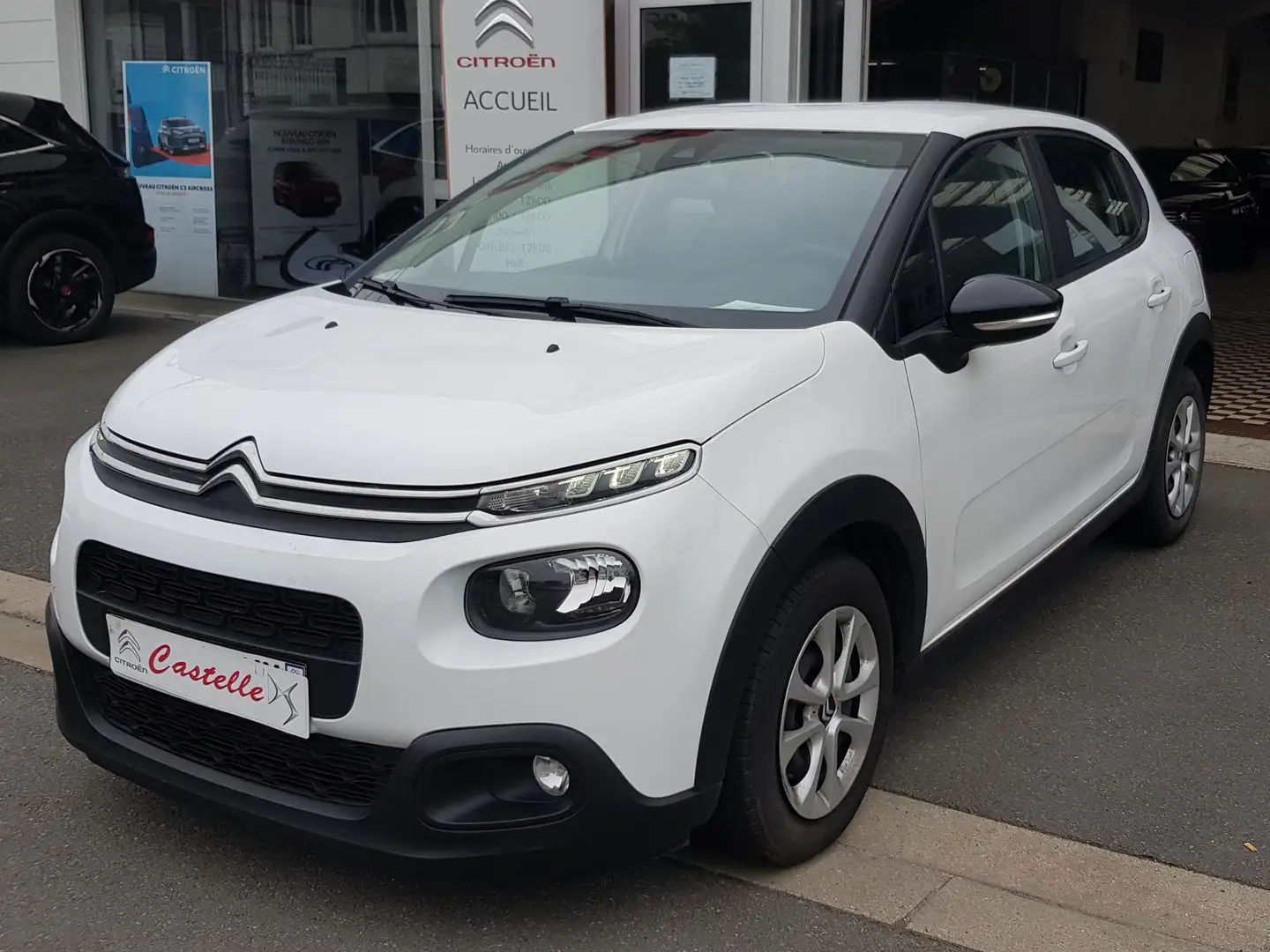 Citroen C3 1.6 BlueHDi 75 FEEL BUSINESS GPS Blanc - 1